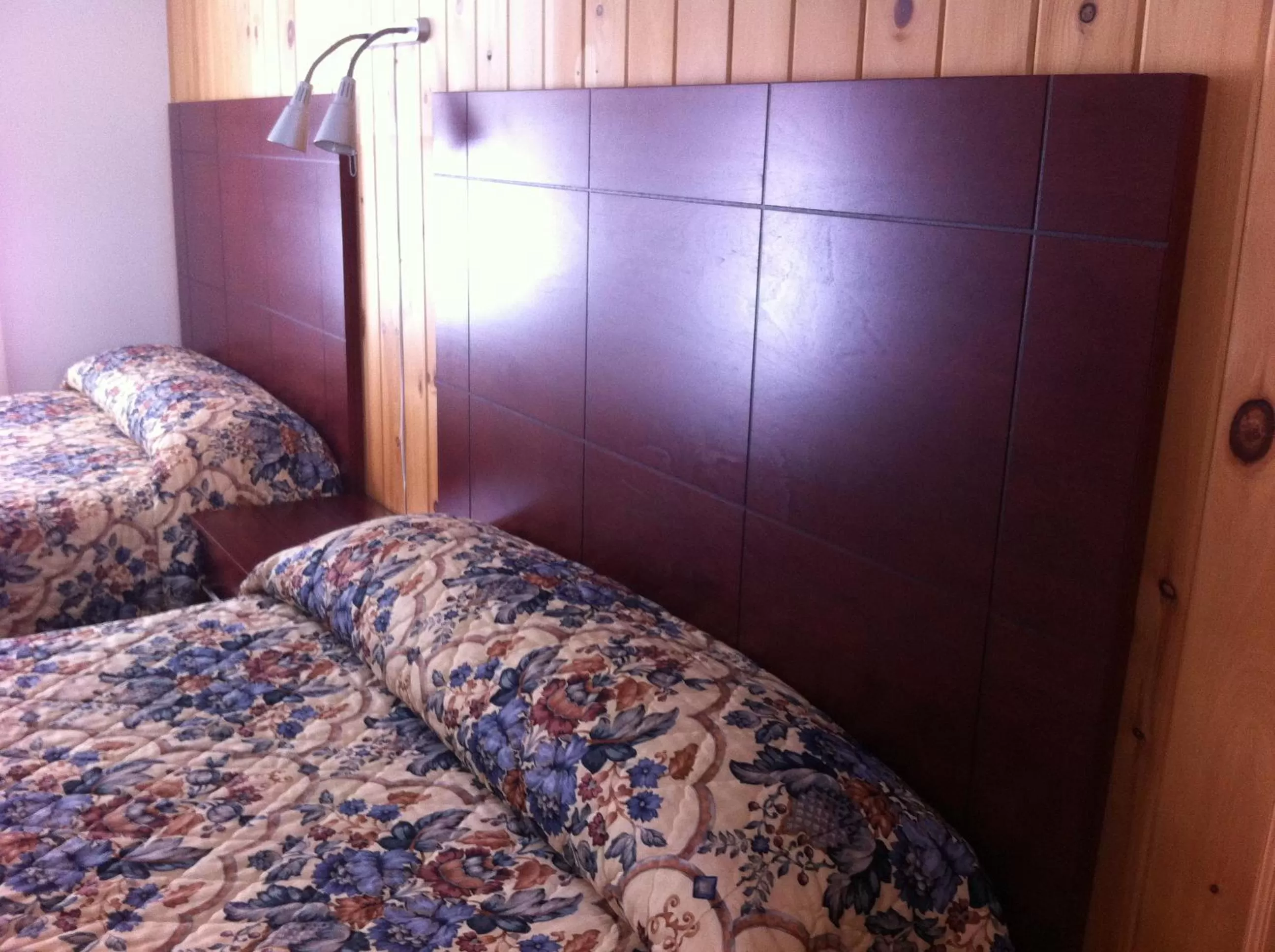 Bed in Deep River Motel