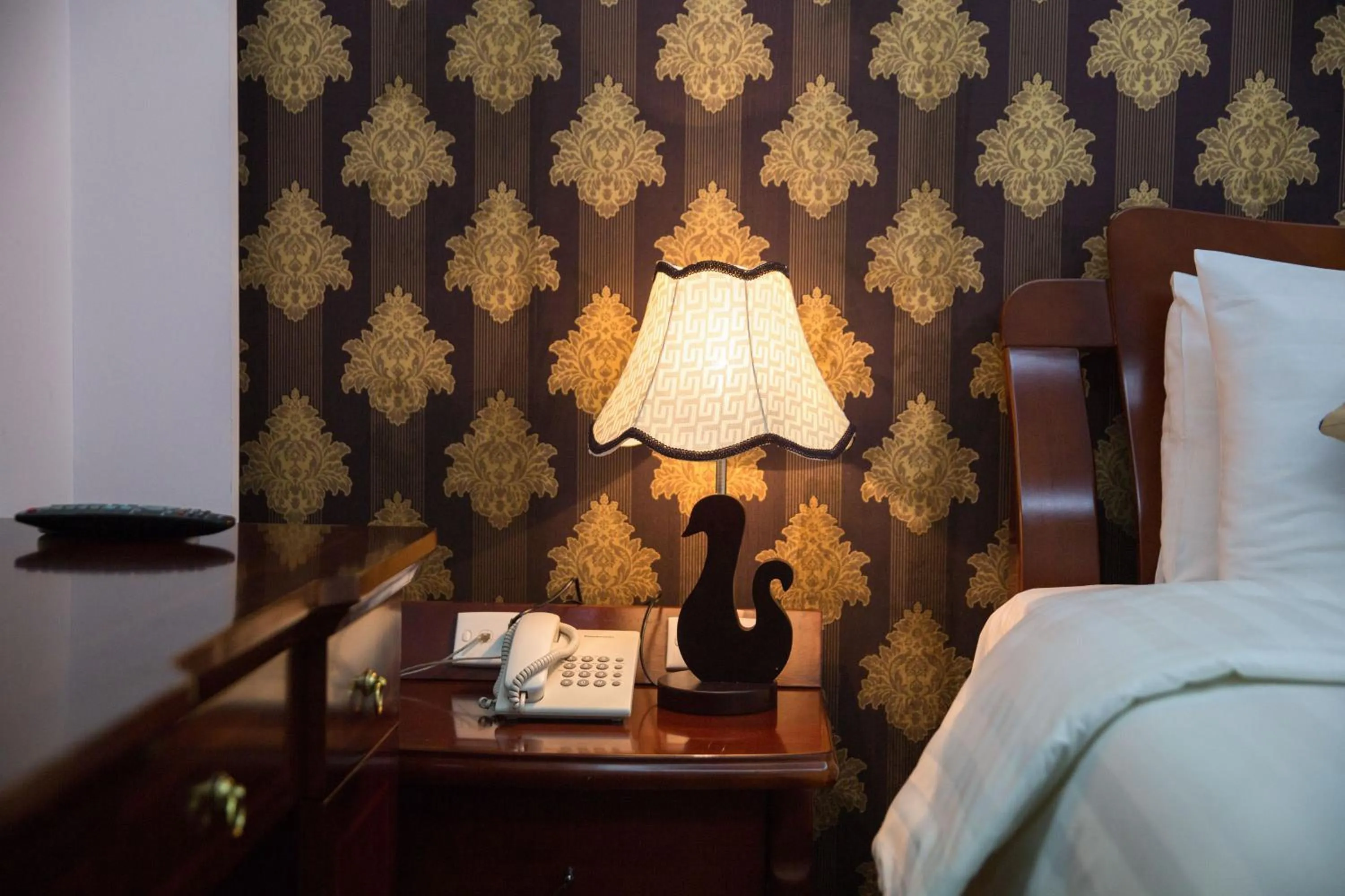 Decorative detail, Bed in Lakeside Palace Hotel