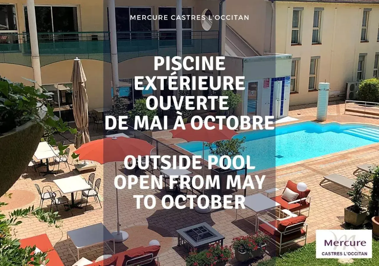 Patio, Pool View in Mercure Castres L'Occitan