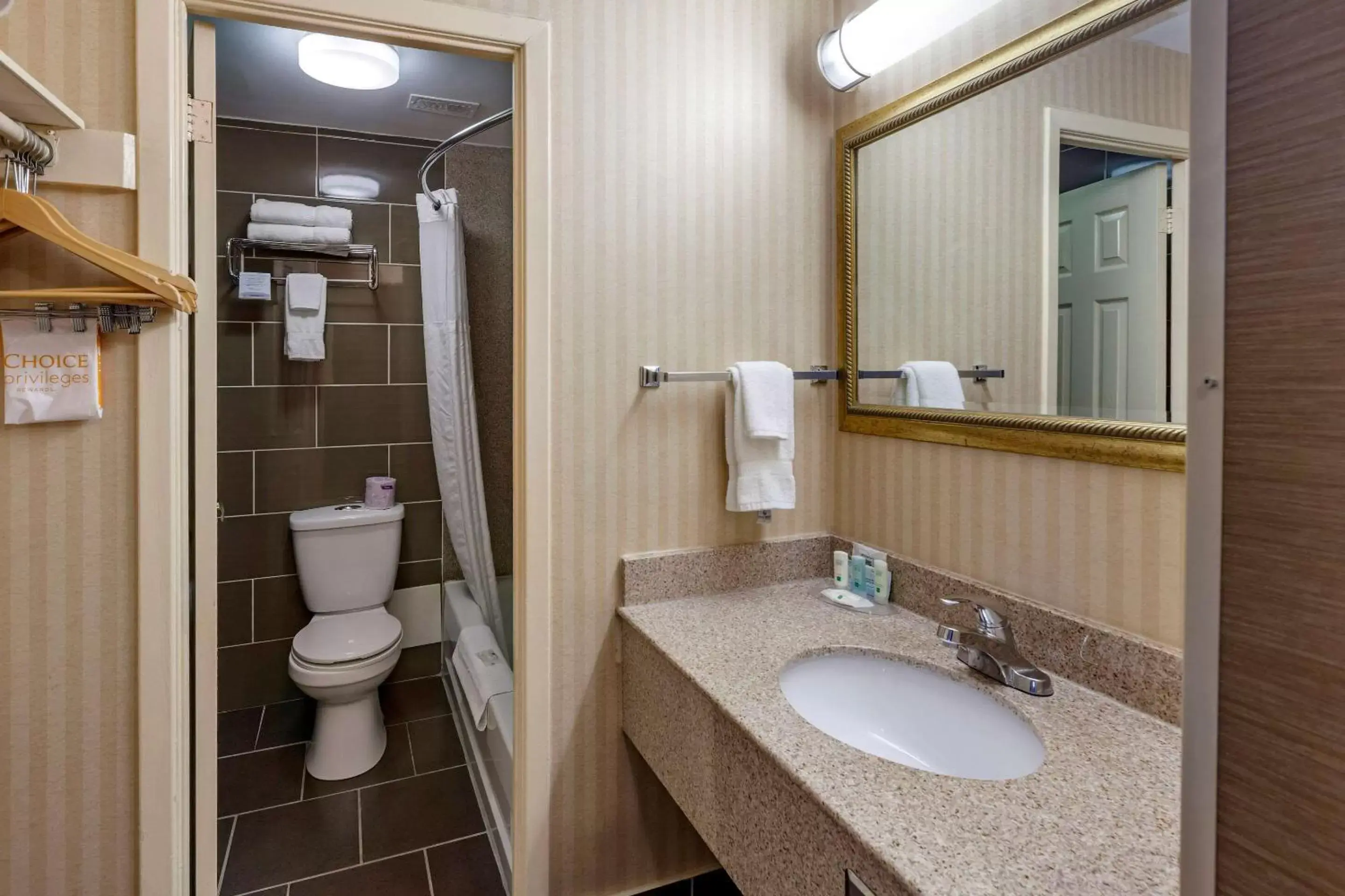 Bedroom, Bathroom in Quality Inn Toronto Airport