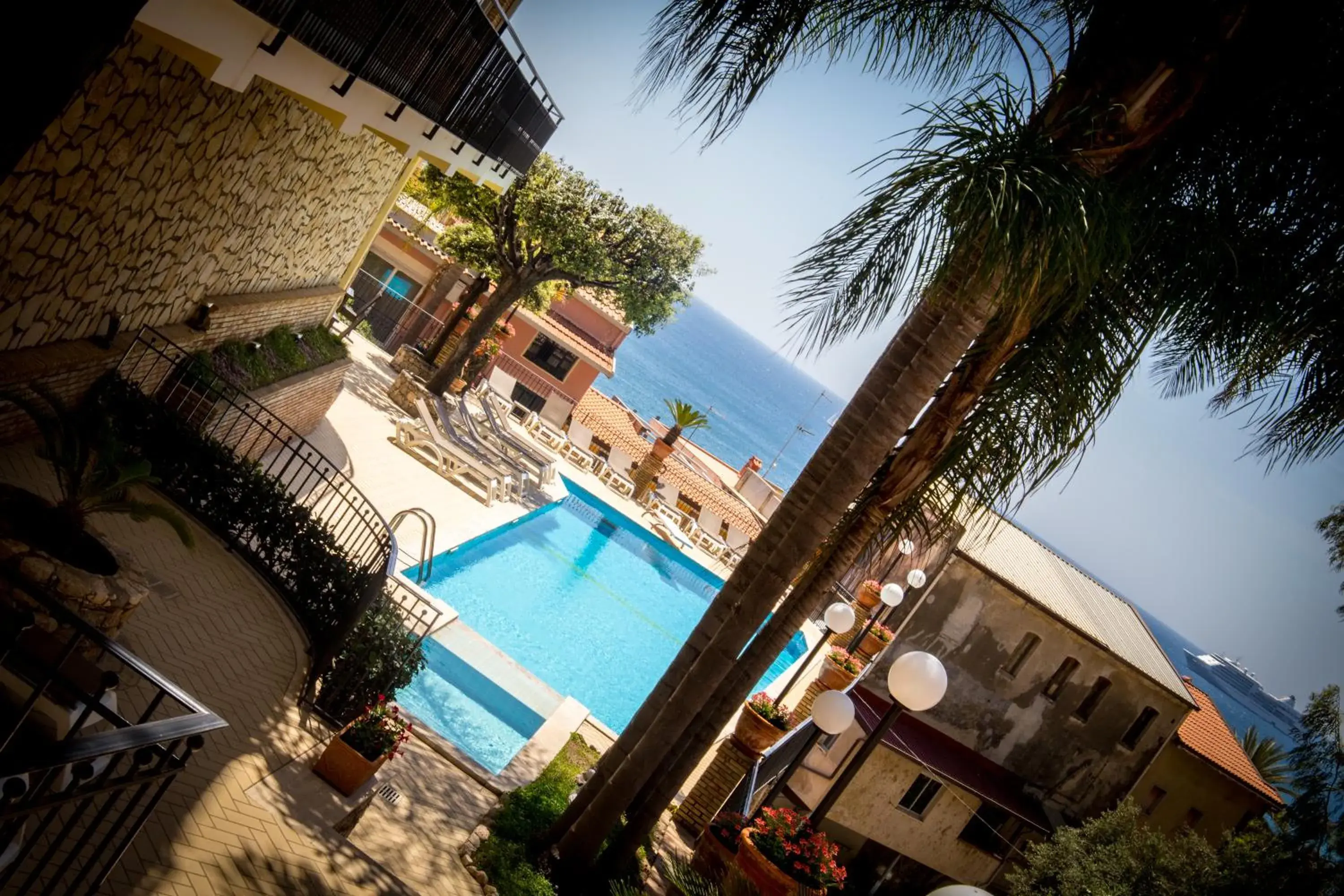 Bird's eye view, Pool View in Hotel Corallo