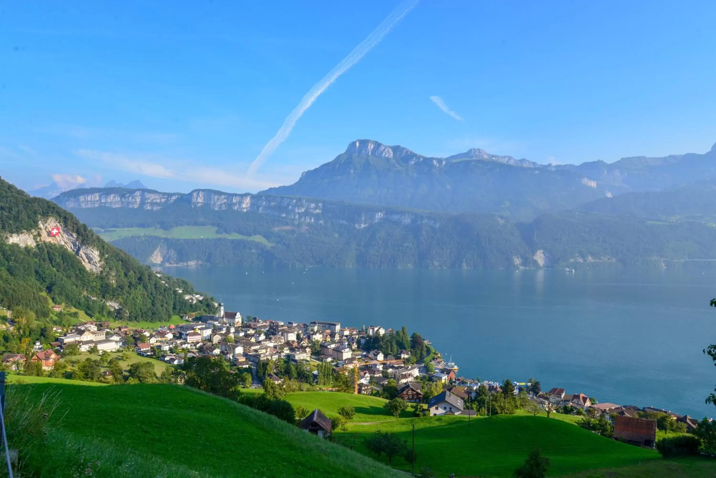 Nearby landmark, Bird's-eye View in Seehotel Riviera at Lake Lucerne