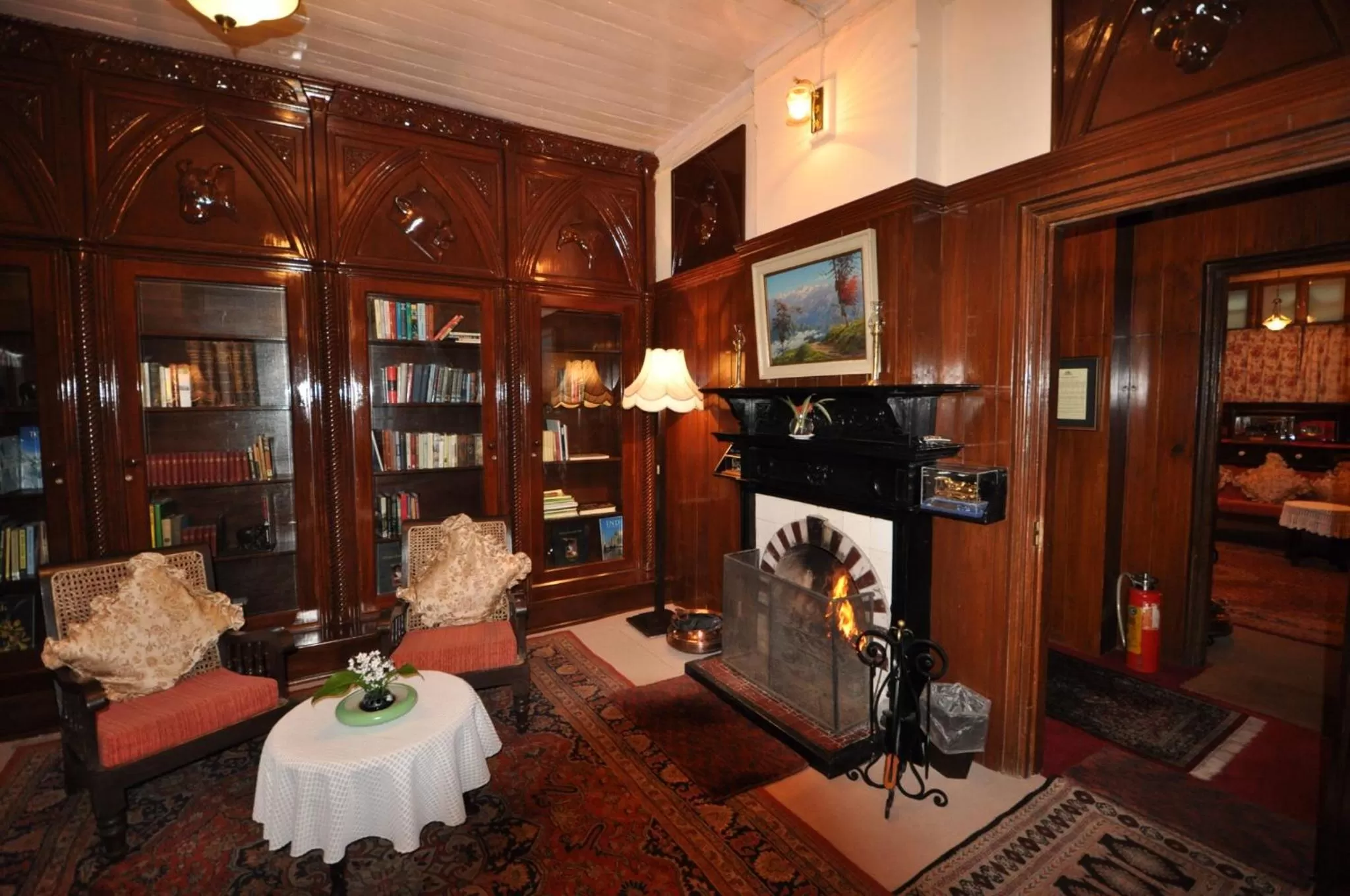 Library in Windamere Hotel - A Colonial Heritage