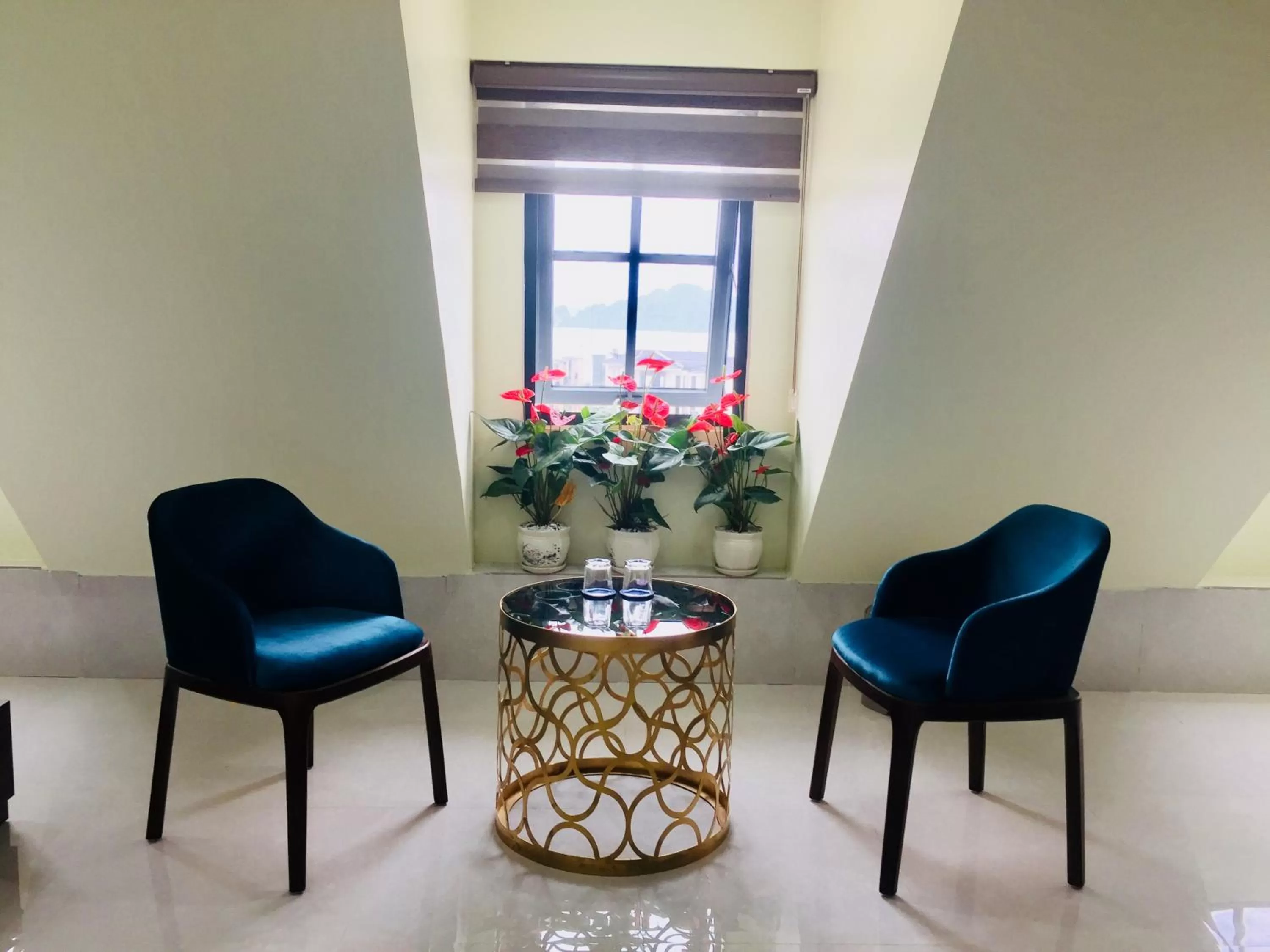 Seating area in May House Hotel