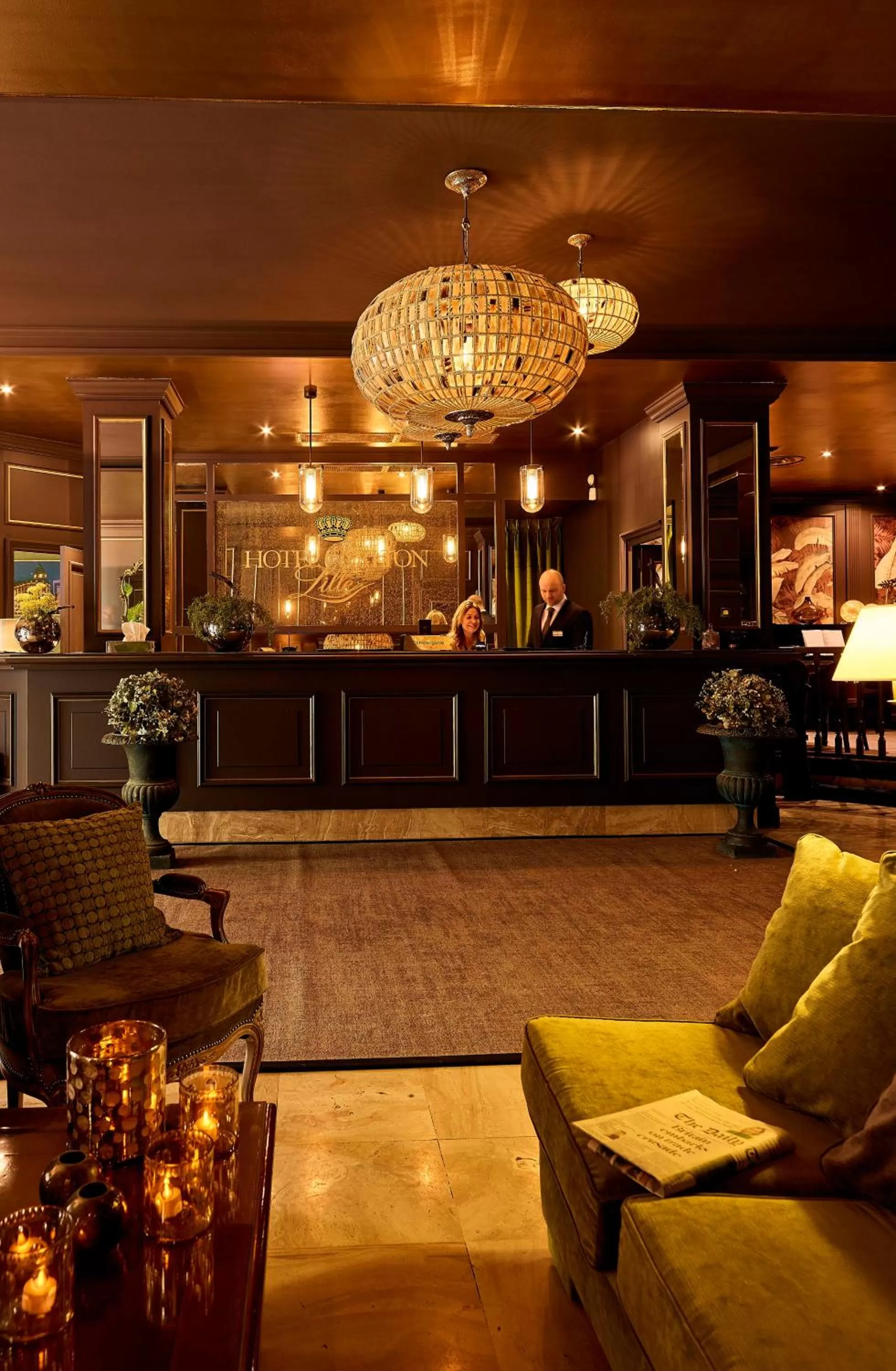 Lobby or reception in Hôtel Carlton Lille