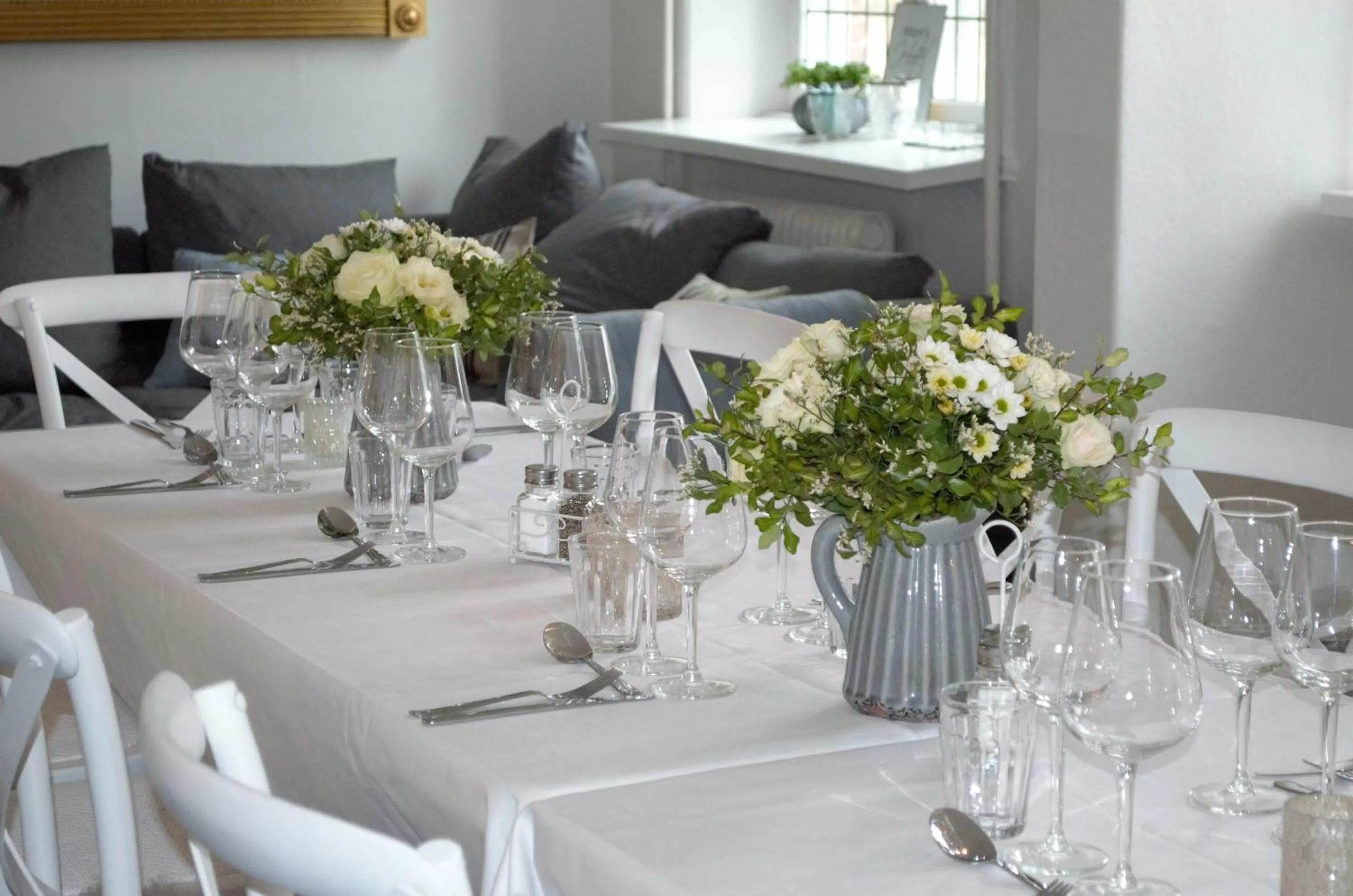 Communal lounge/ TV room, Restaurant/Places to Eat in Ny Kirstineberg Gods Bed & Breakfast