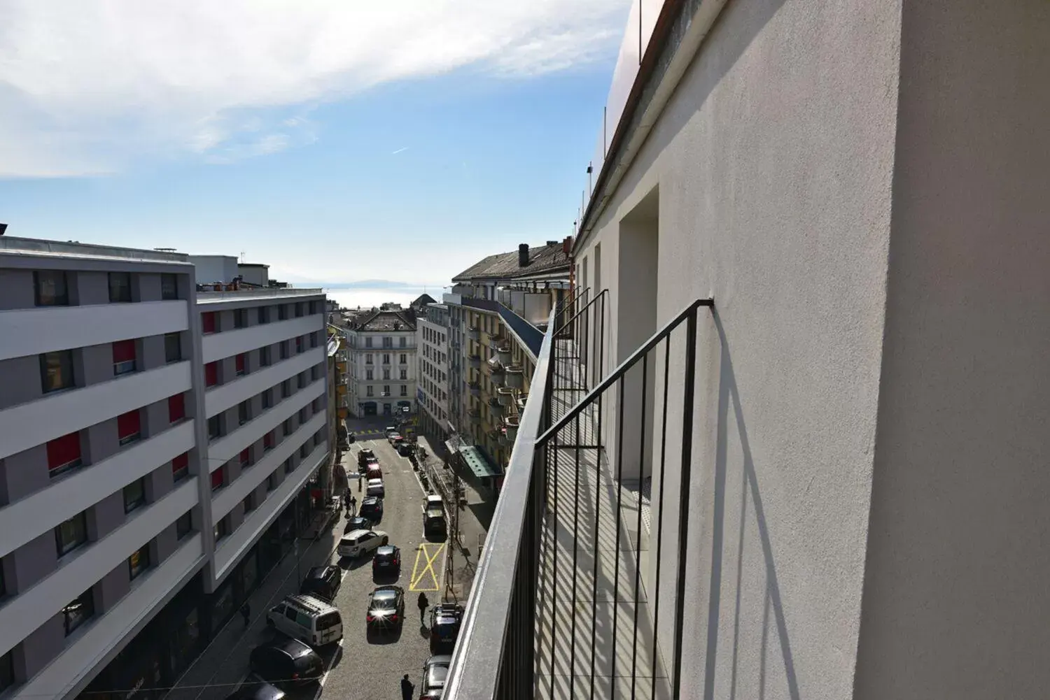 Lake view, Balcony/Terrace in Swiss Chocolate by Fassbind Lausanne