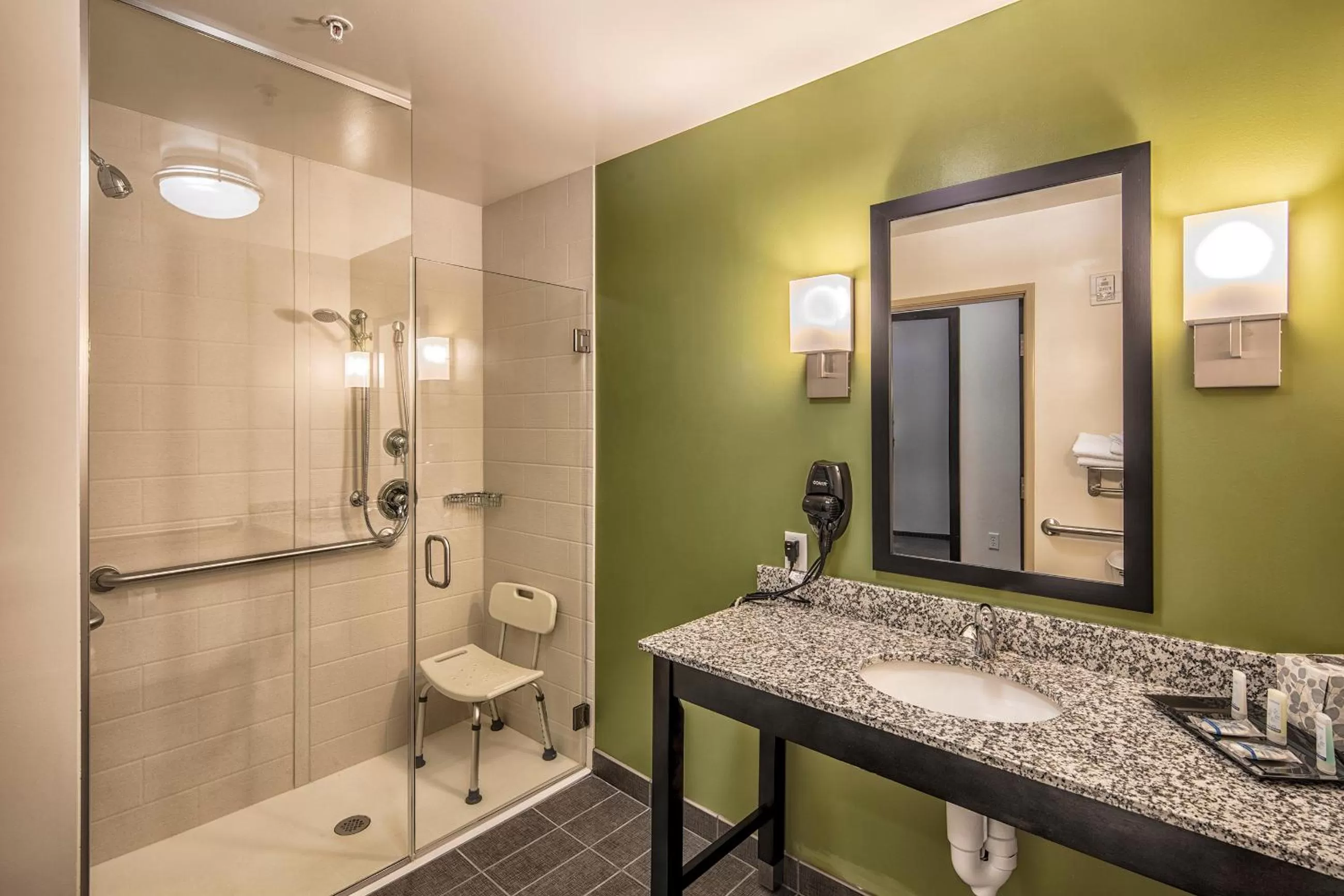 Shower in Sleep Inn & Suites Syracuse Airport