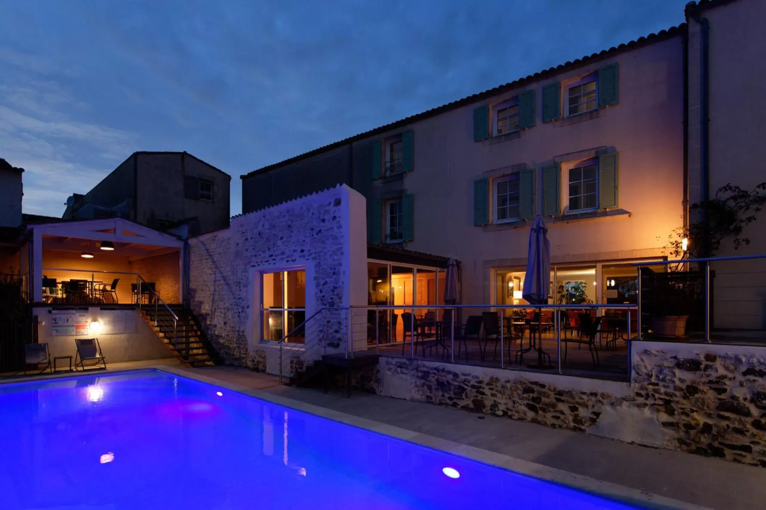 Swimming pool, Property Building in Hôtel Le Galion