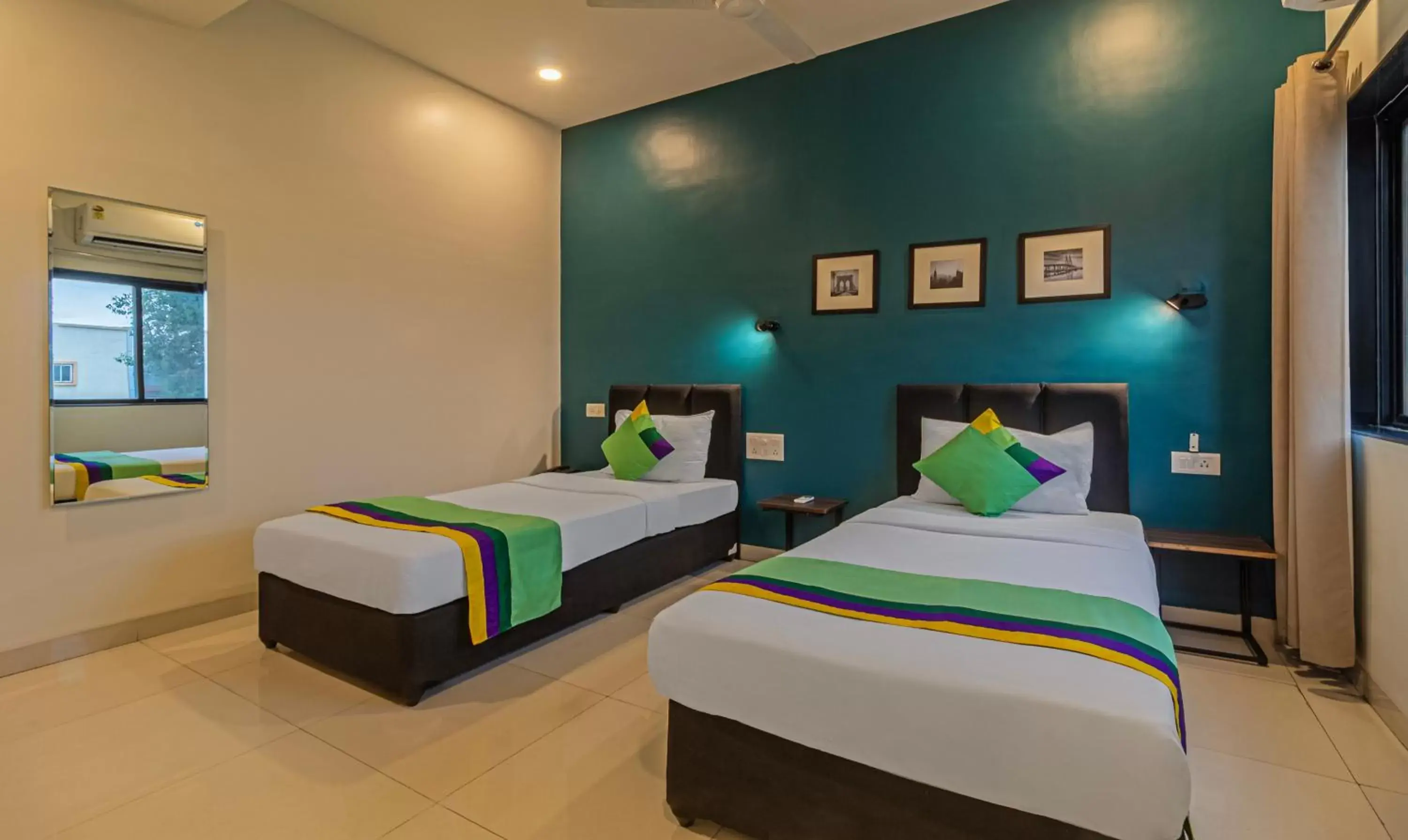 Bedroom, Bed in Treebo Tulip Comfort Bedroom, Bed in Treebo Tulip Comfort