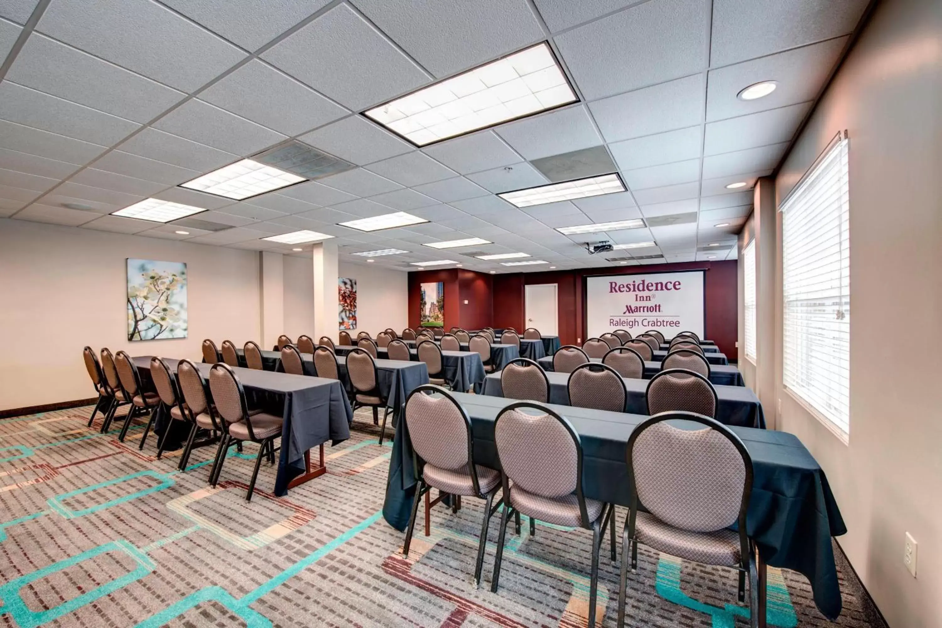 Meeting/conference room, Restaurant/Places to Eat in Residence Inn by Marriott Raleigh Crabtree Valley