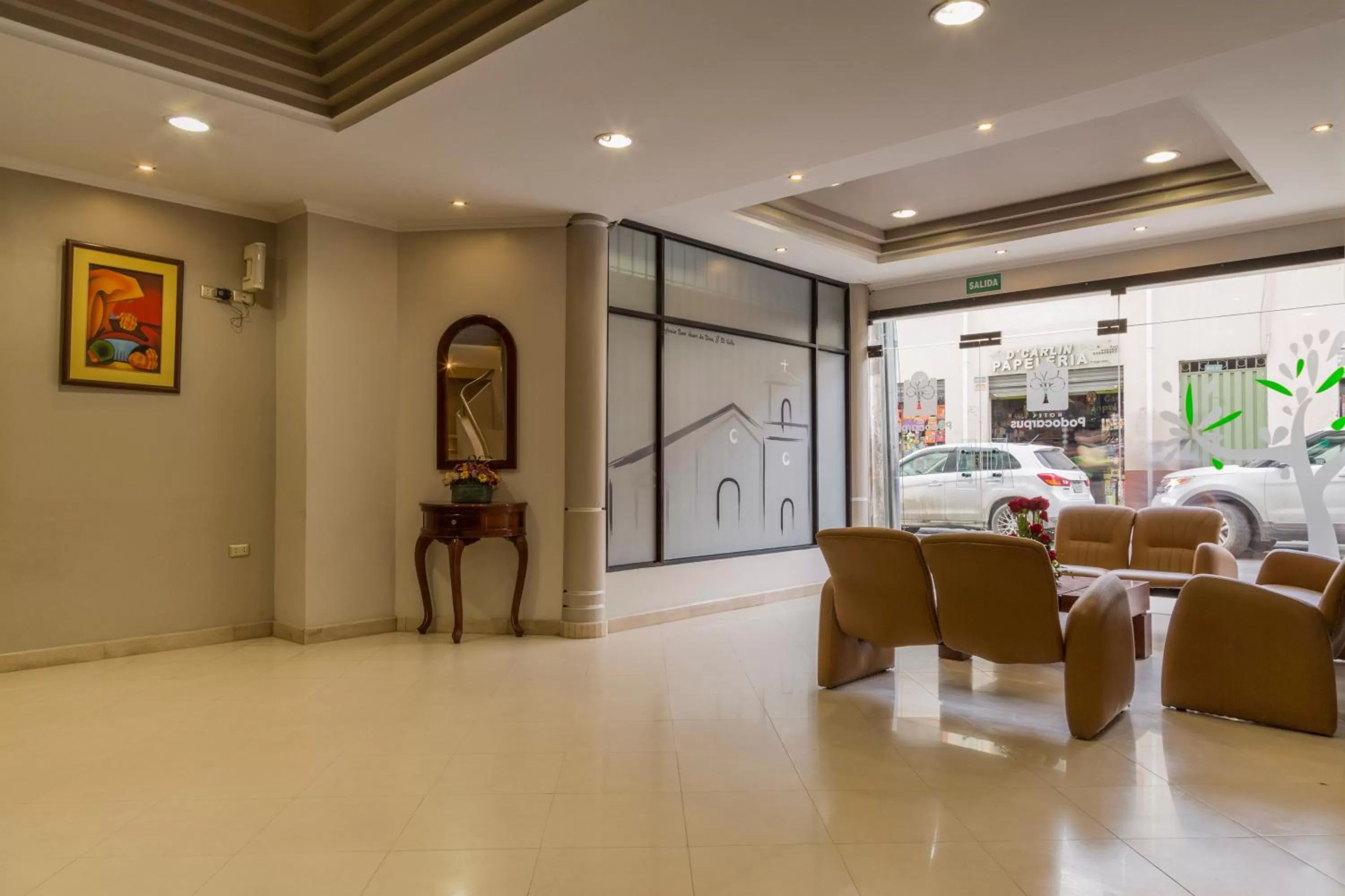 Seating area in Hotel Podocarpus