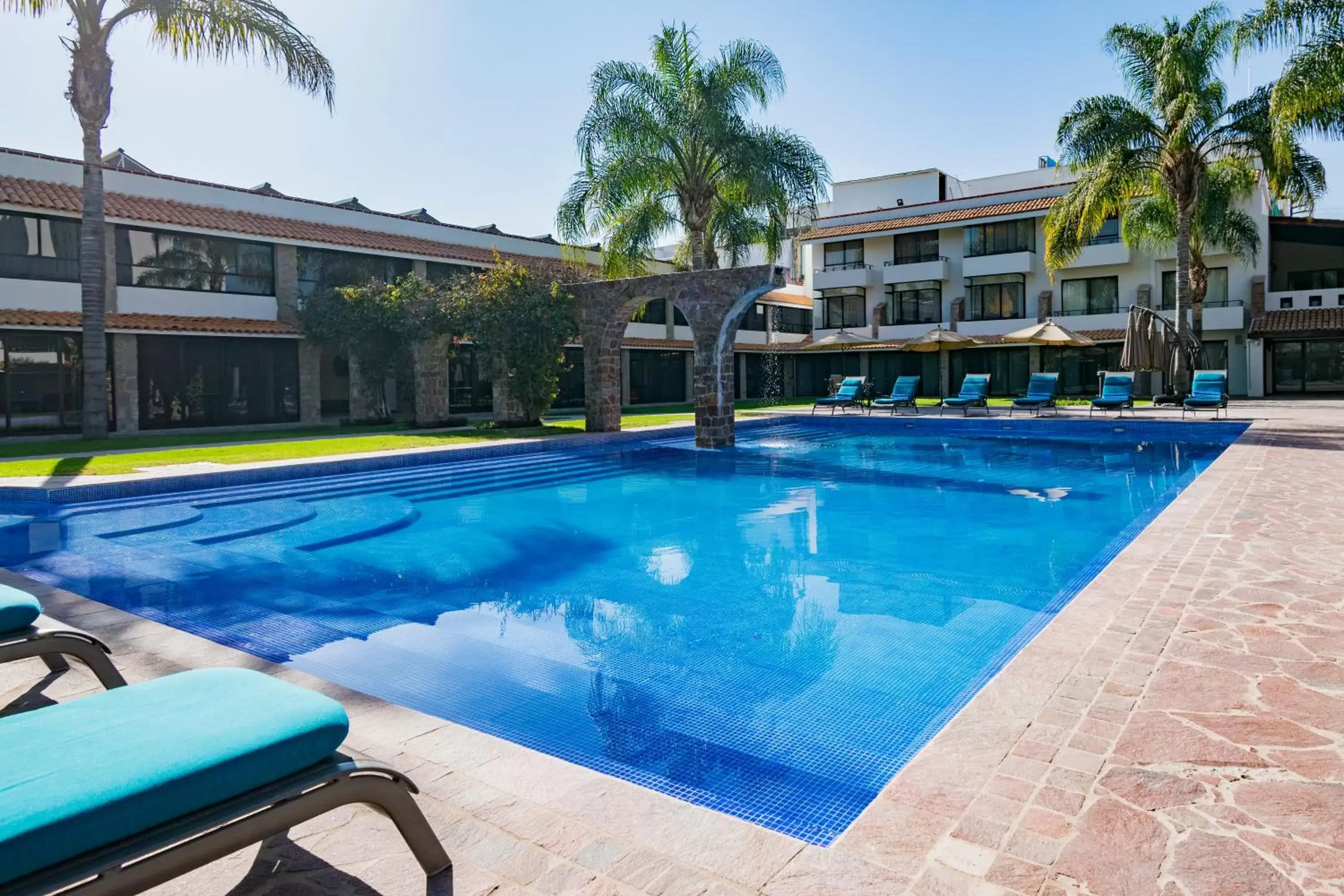 Swimming pool in Real de Minas Poliforum Swimming pool in Real de Minas Poliforum