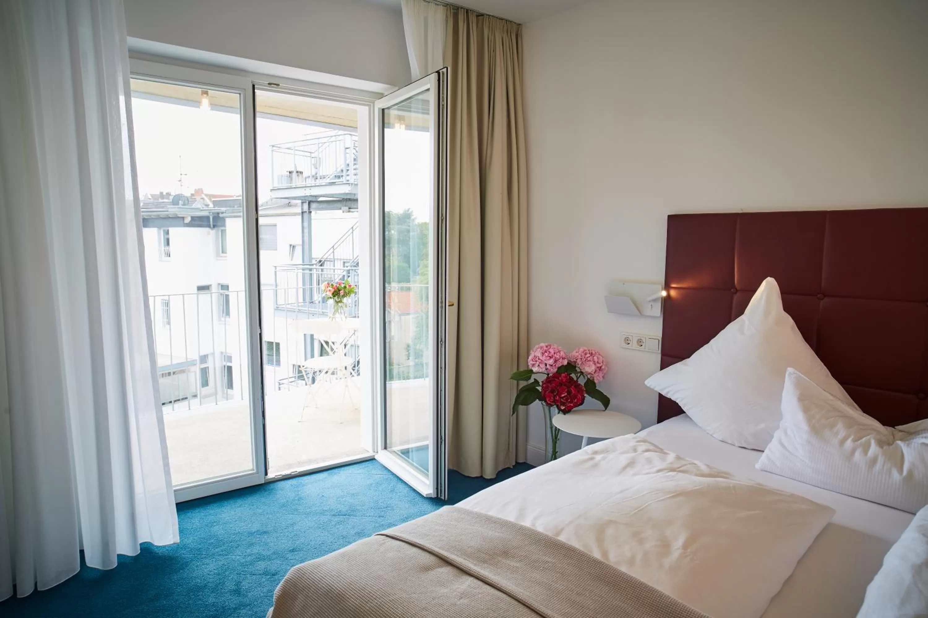 Balcony/Terrace, Bed in MAISON MARSIL - Boutique Hotel Köln