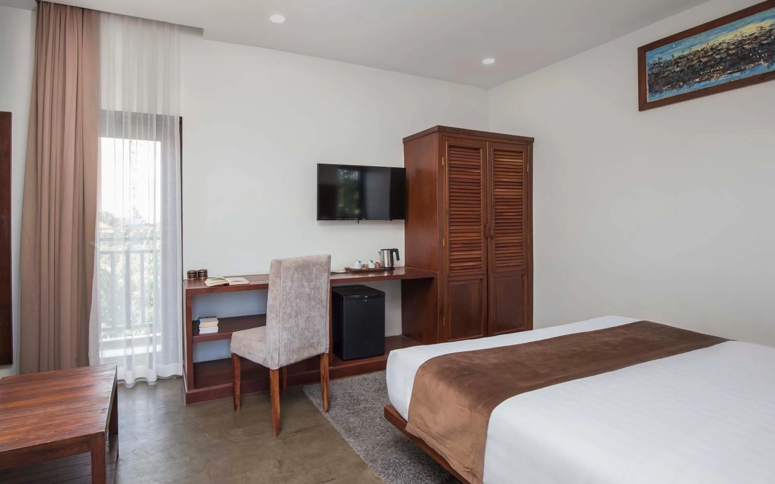 Communal lounge/ TV room, Bed in Won Residence & Spa