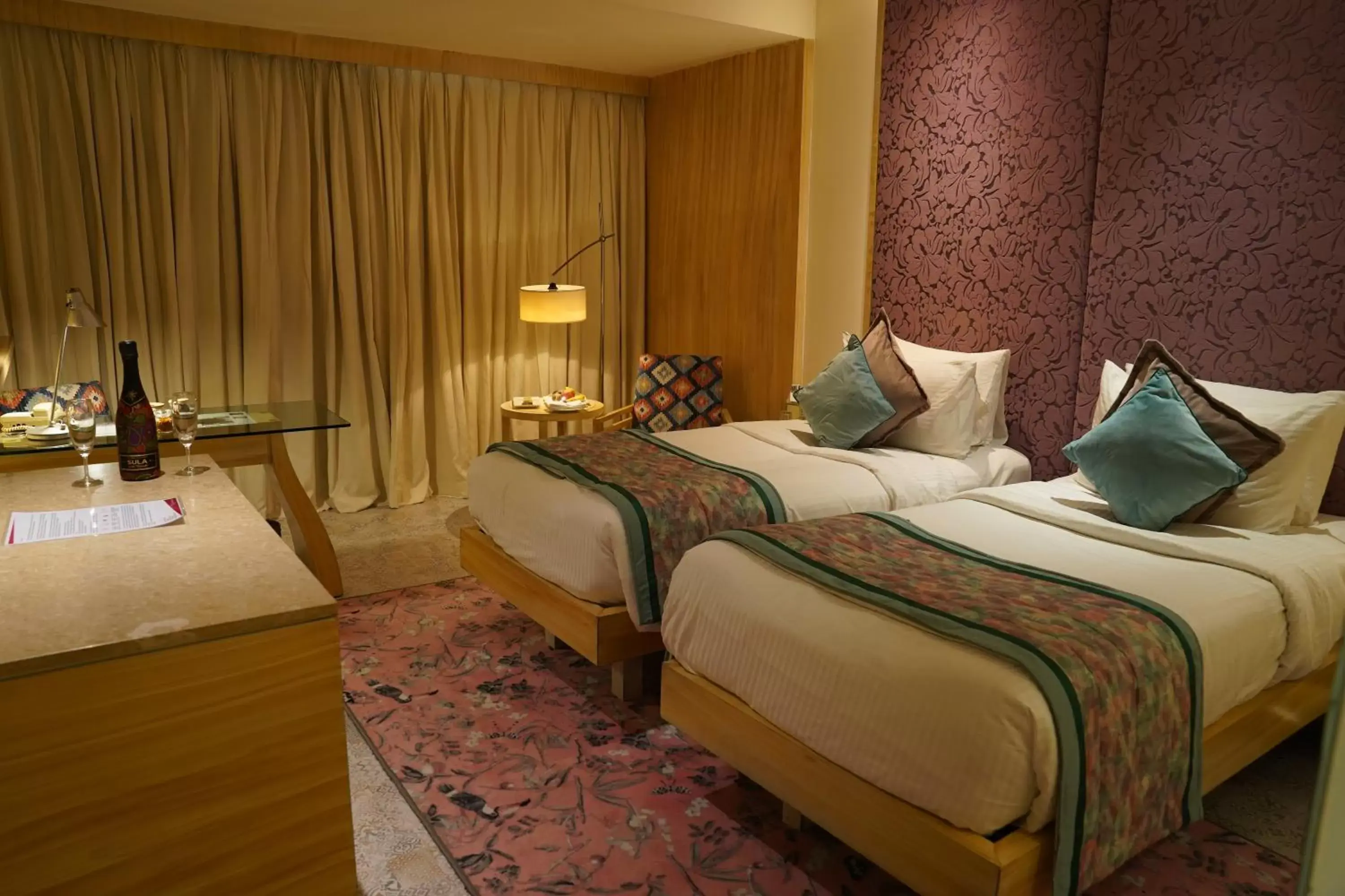 Bed in Hotel Royal Orchid Jaipur, 3 Kms to Airport