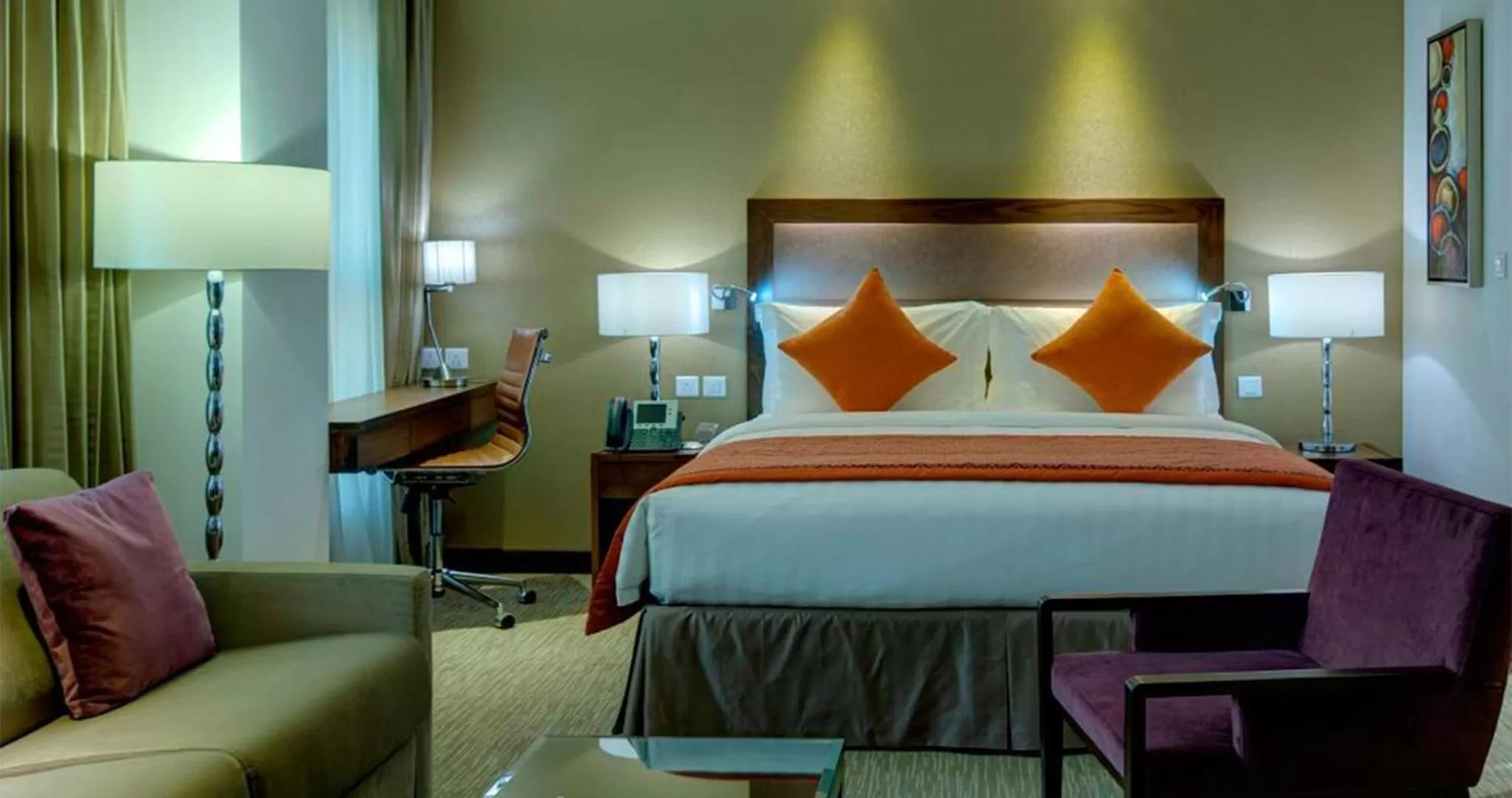 Bedroom, Bed in Crowne Plaza Madinah by IHG
