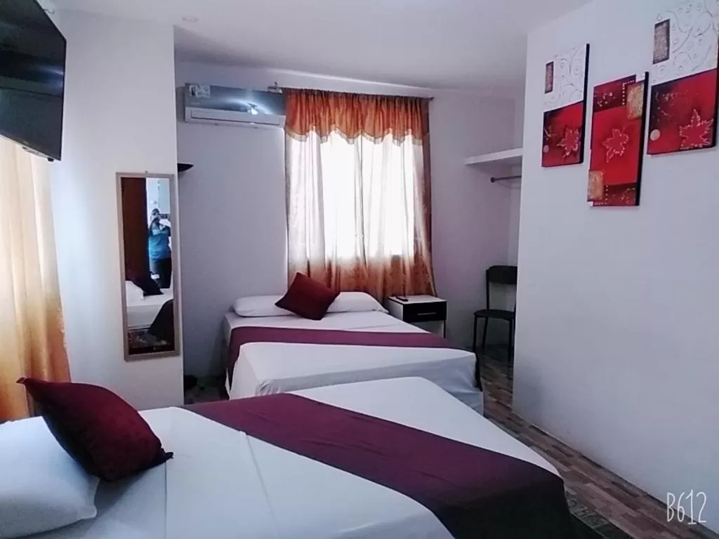 Bed in Hotel San Fernando