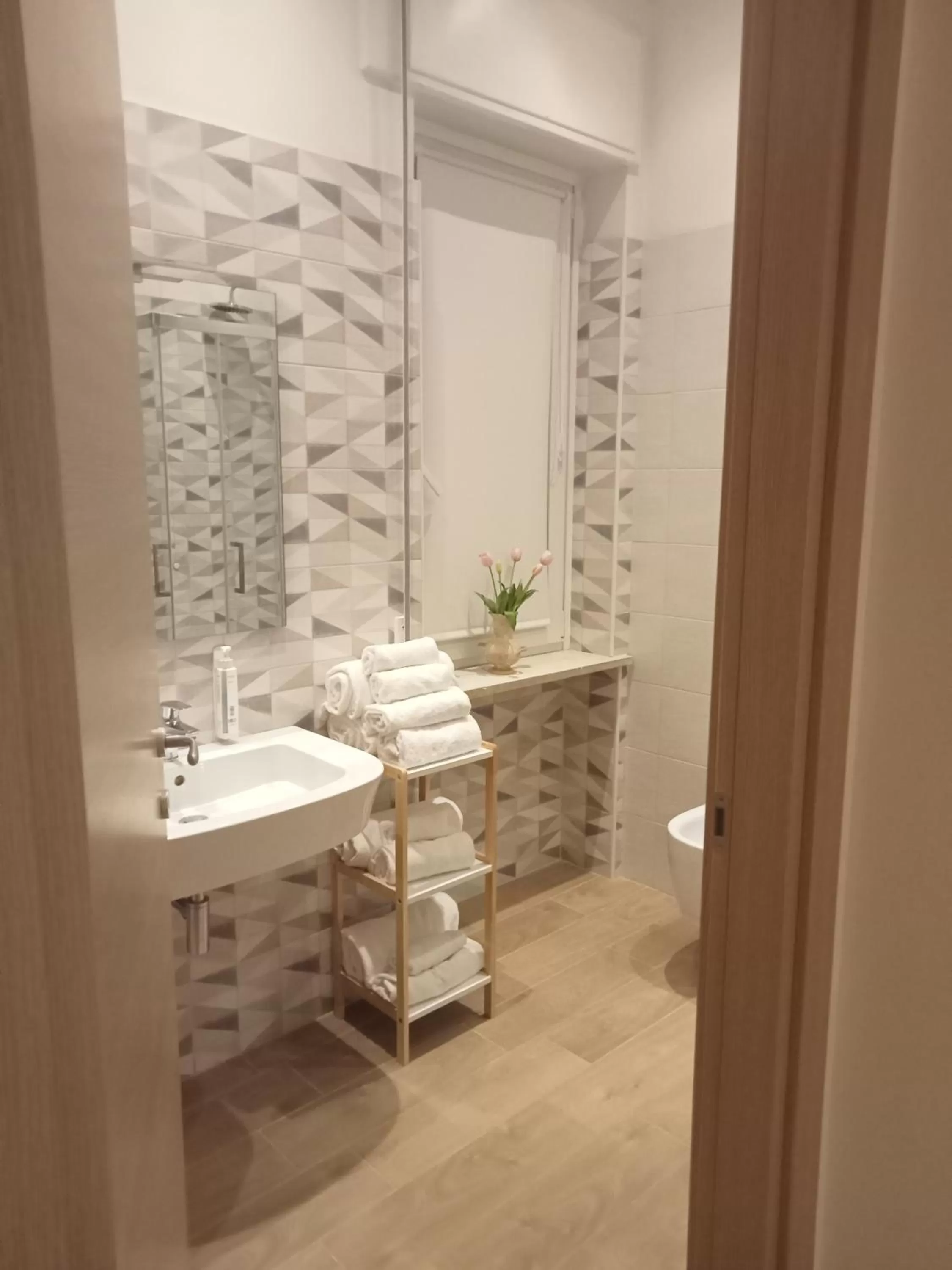 Shower in Hotel Porta Rivera