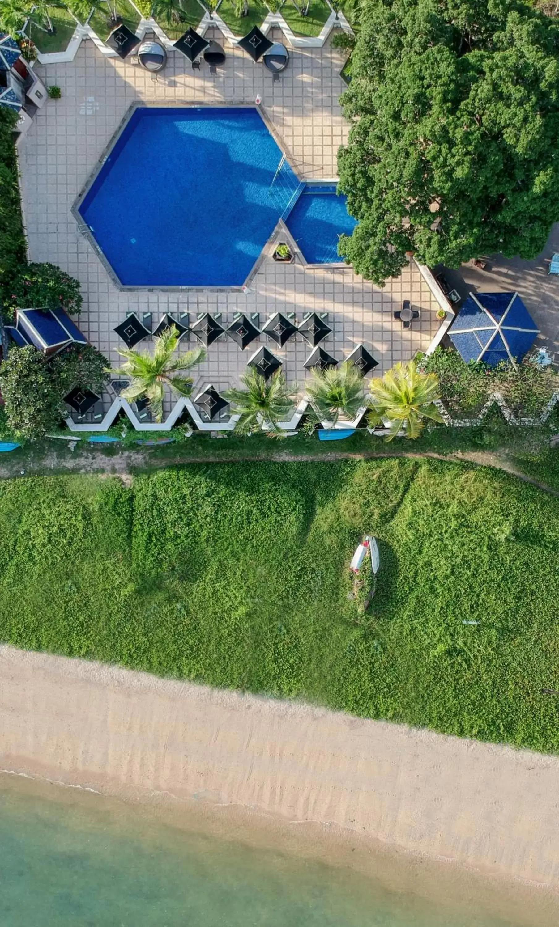 Bird's eye view, Pool View in Siam Bayshore Resort Pattaya