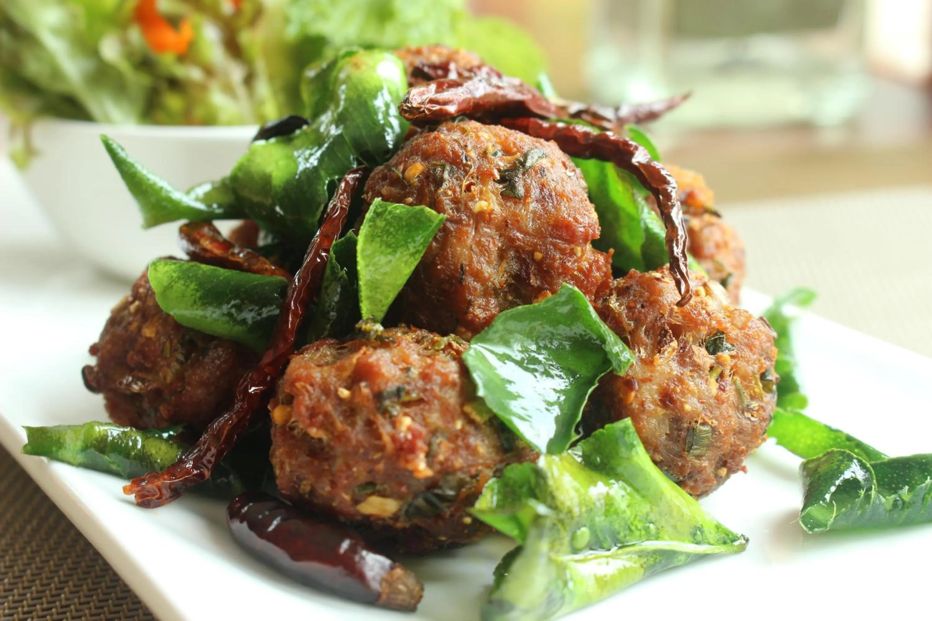 Food close-up in Suvarnabhumi Suite Hotel