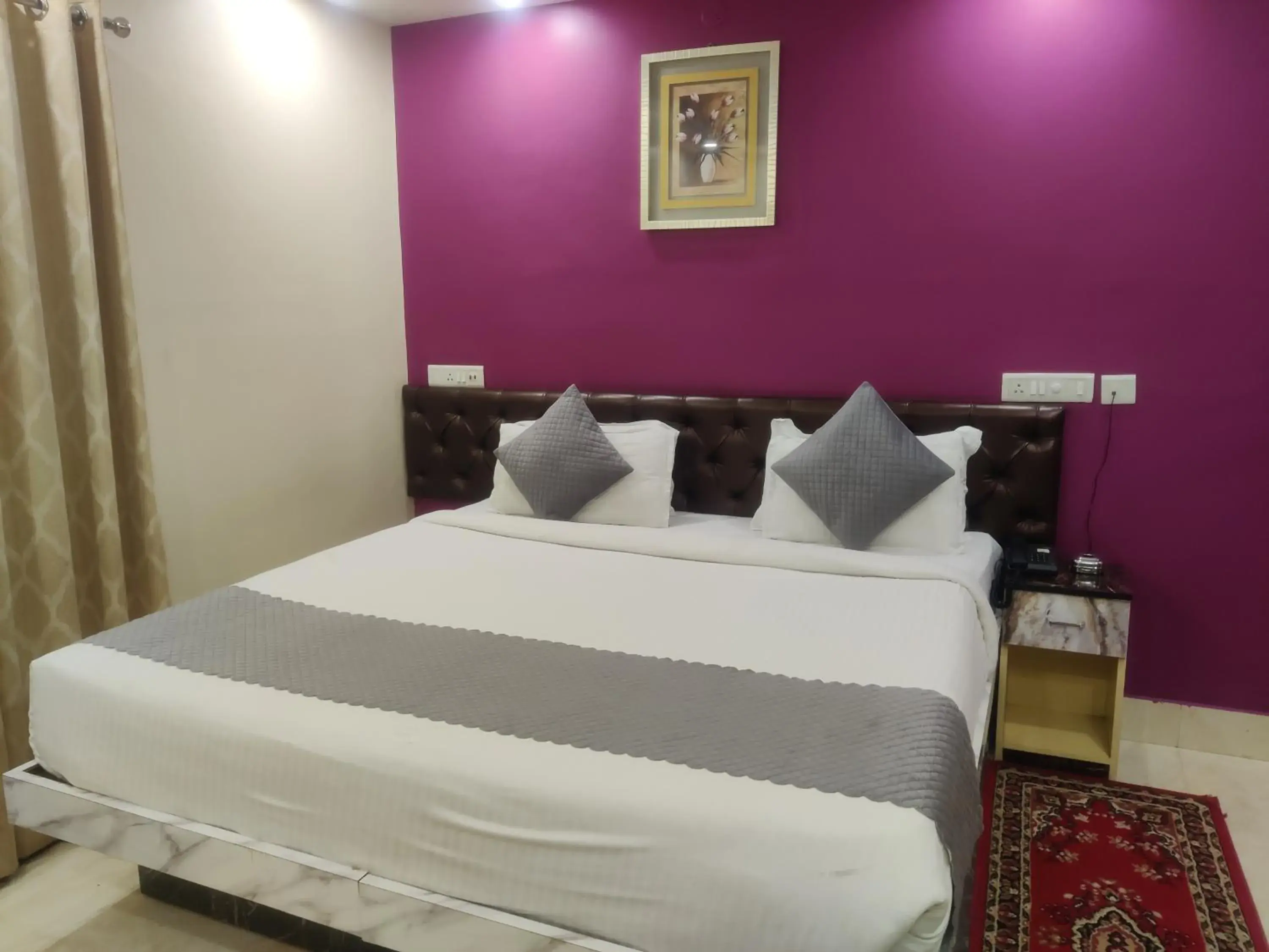 Bed in Hotel Swastik Regency