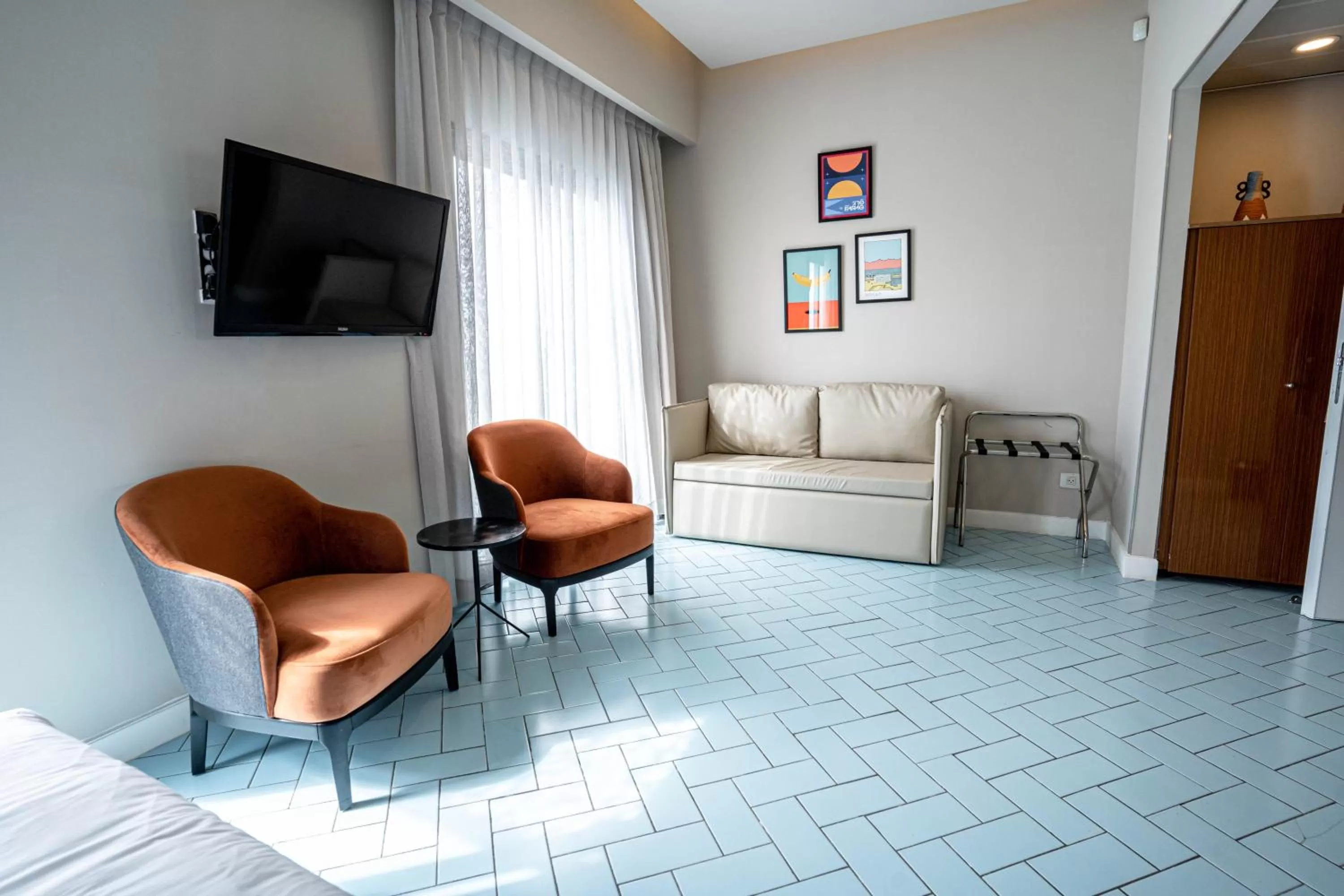 Seating area in Play Eilat Hotel