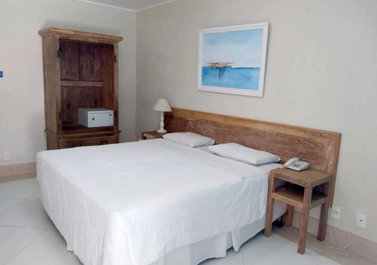 Bed in Hotel Don Quijote Búzios