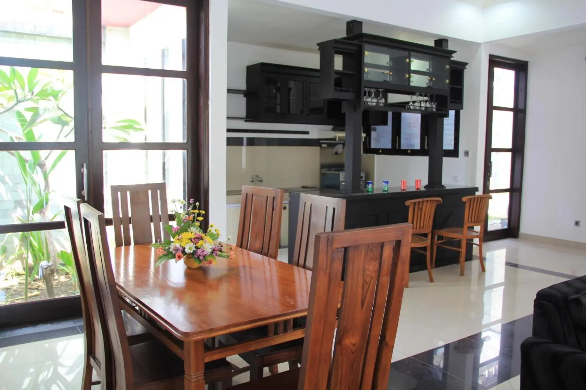 Kitchen or kitchenette, Dining Area in Ketut Villa Sanur