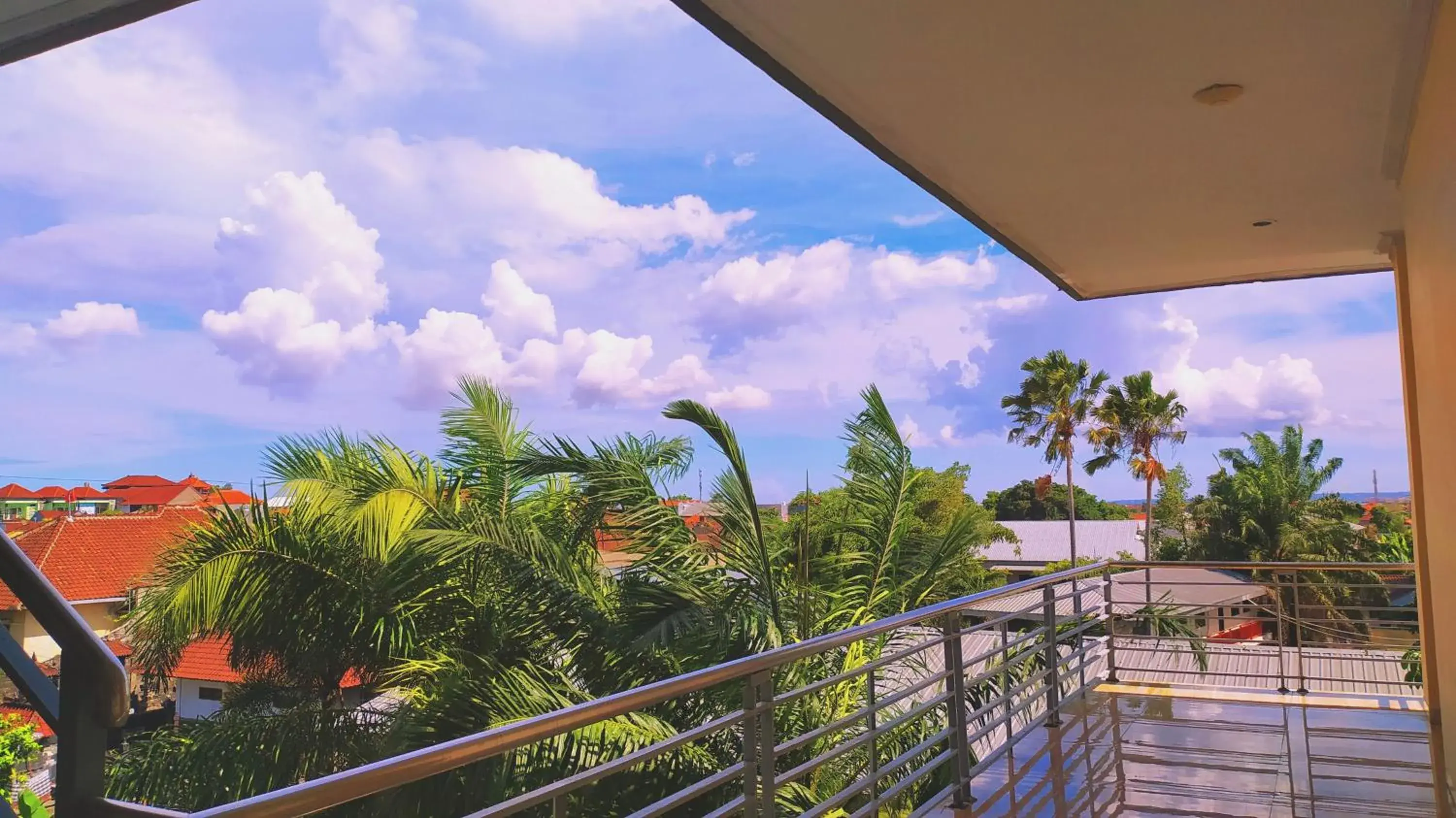 View (from property/room), Balcony/Terrace in Puri Saron Denpasar Hotel