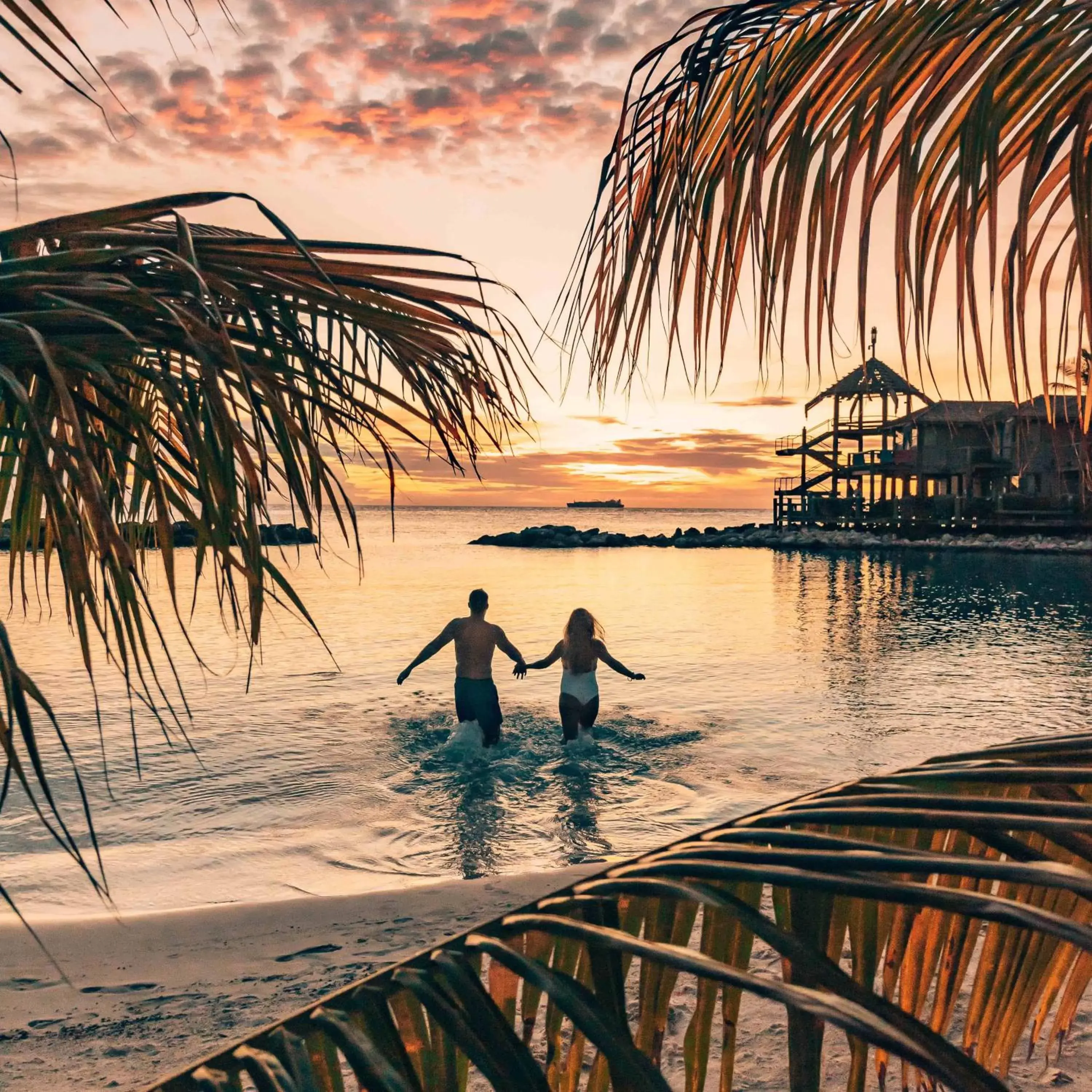 Sunset in Curacao Avila Beach Hotel