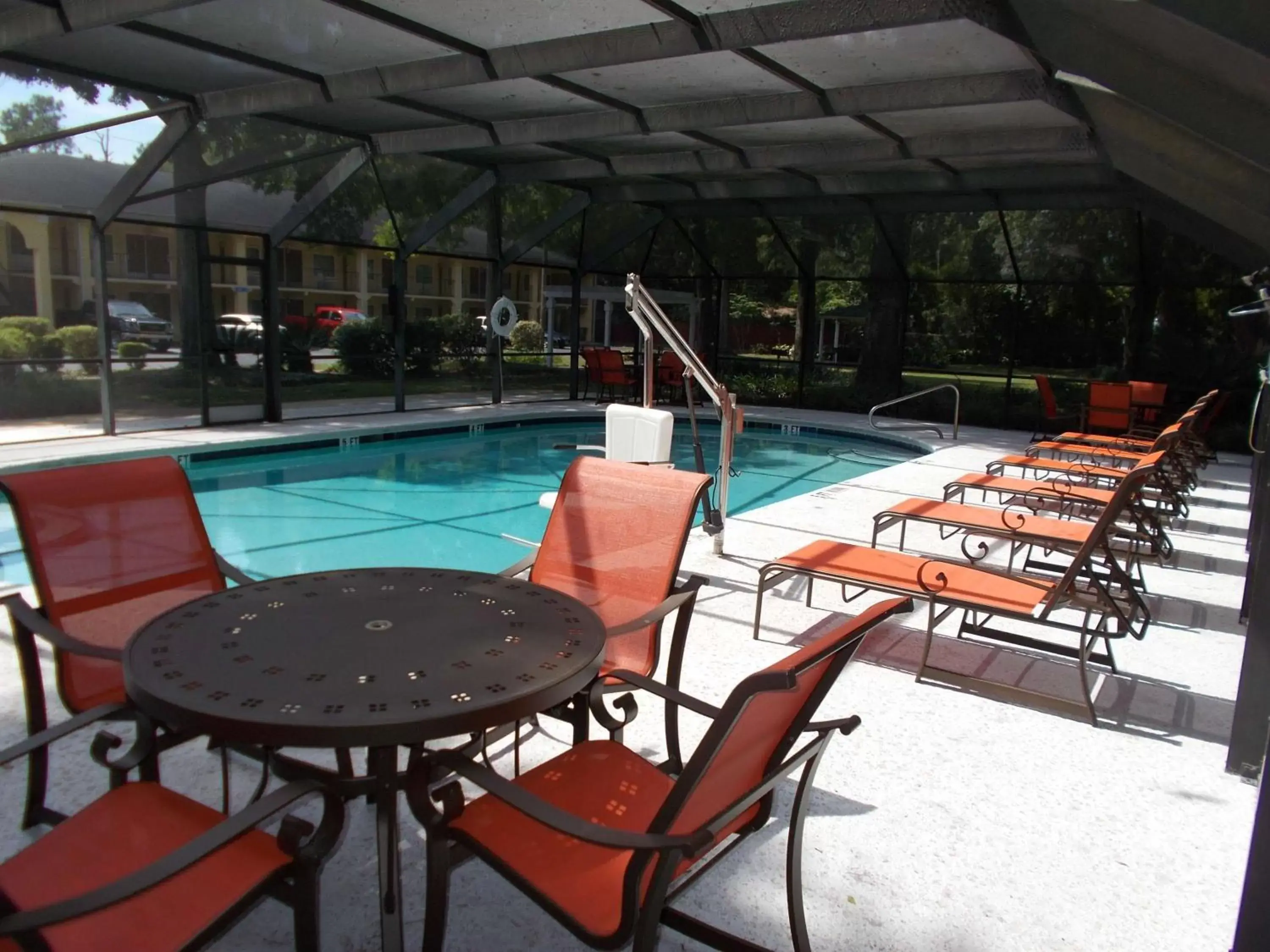 Pool view in SureStay Plus Hotel by Best Western St Marys Cumberland