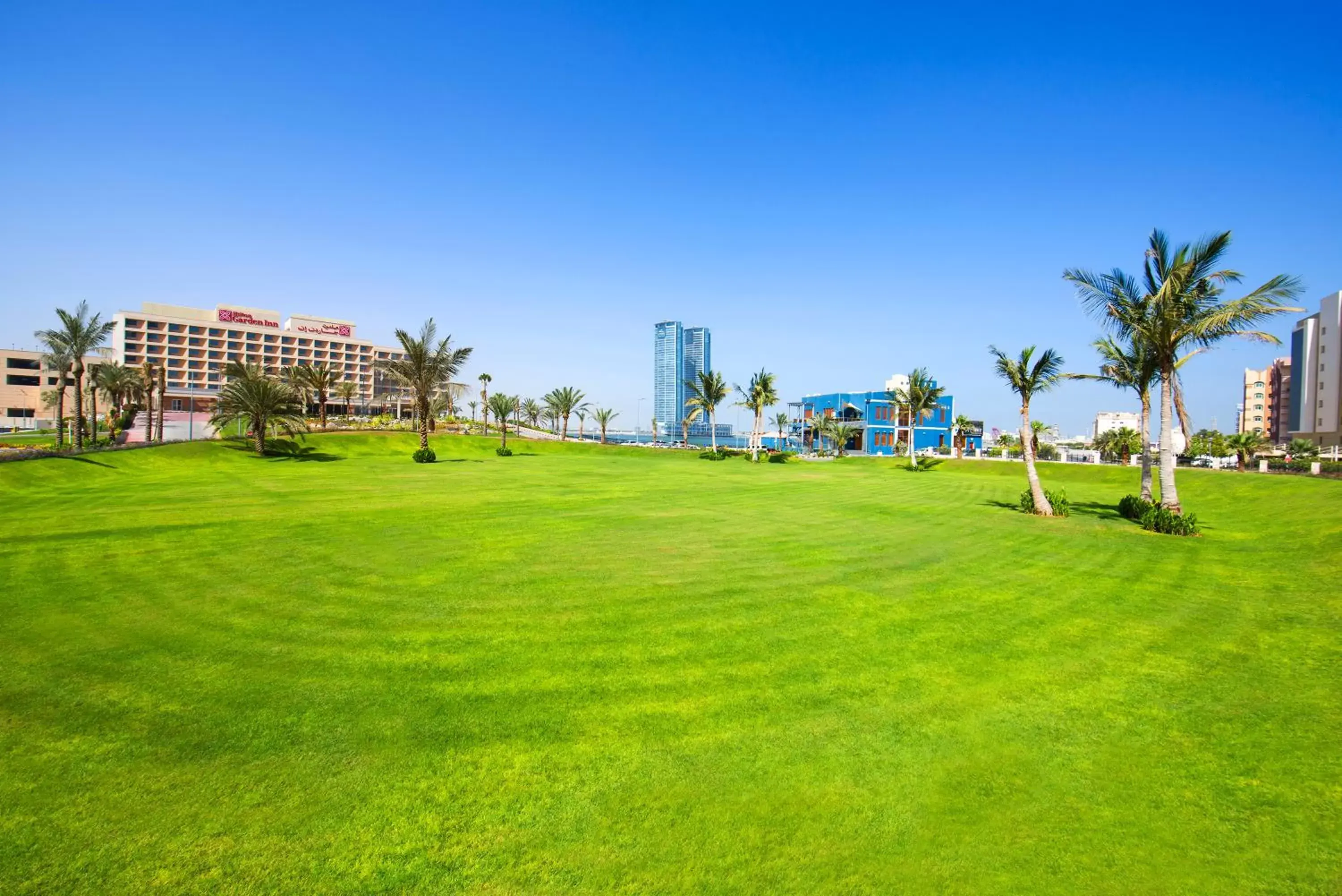 Garden, Golf in Hilton Garden Inn Ras Al Khaimah