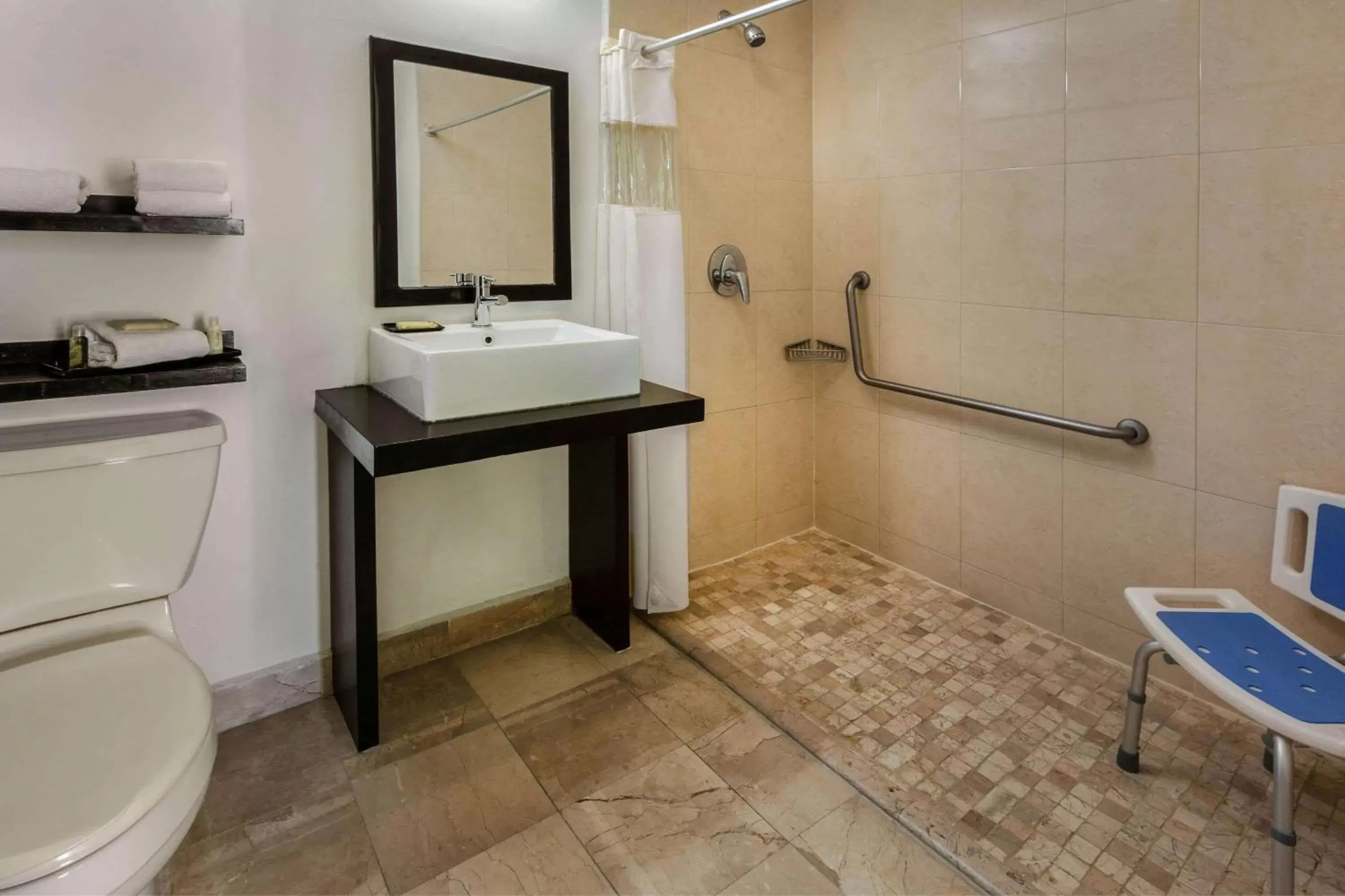 Shower, Bathroom in La Quinta by Wyndham Puebla Palmas Angelopolis