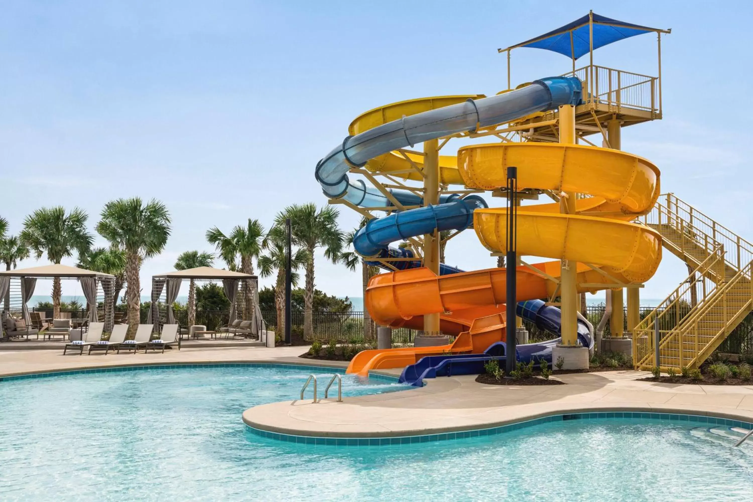 Pool view, Water Park in Embassy Suites by Hilton Myrtle Beach Oceanfront Resort