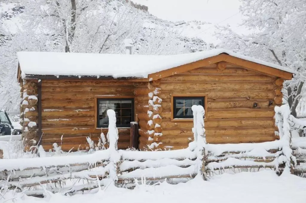 Property building, Winter in Canyon Of The Ancients Guest Ranch