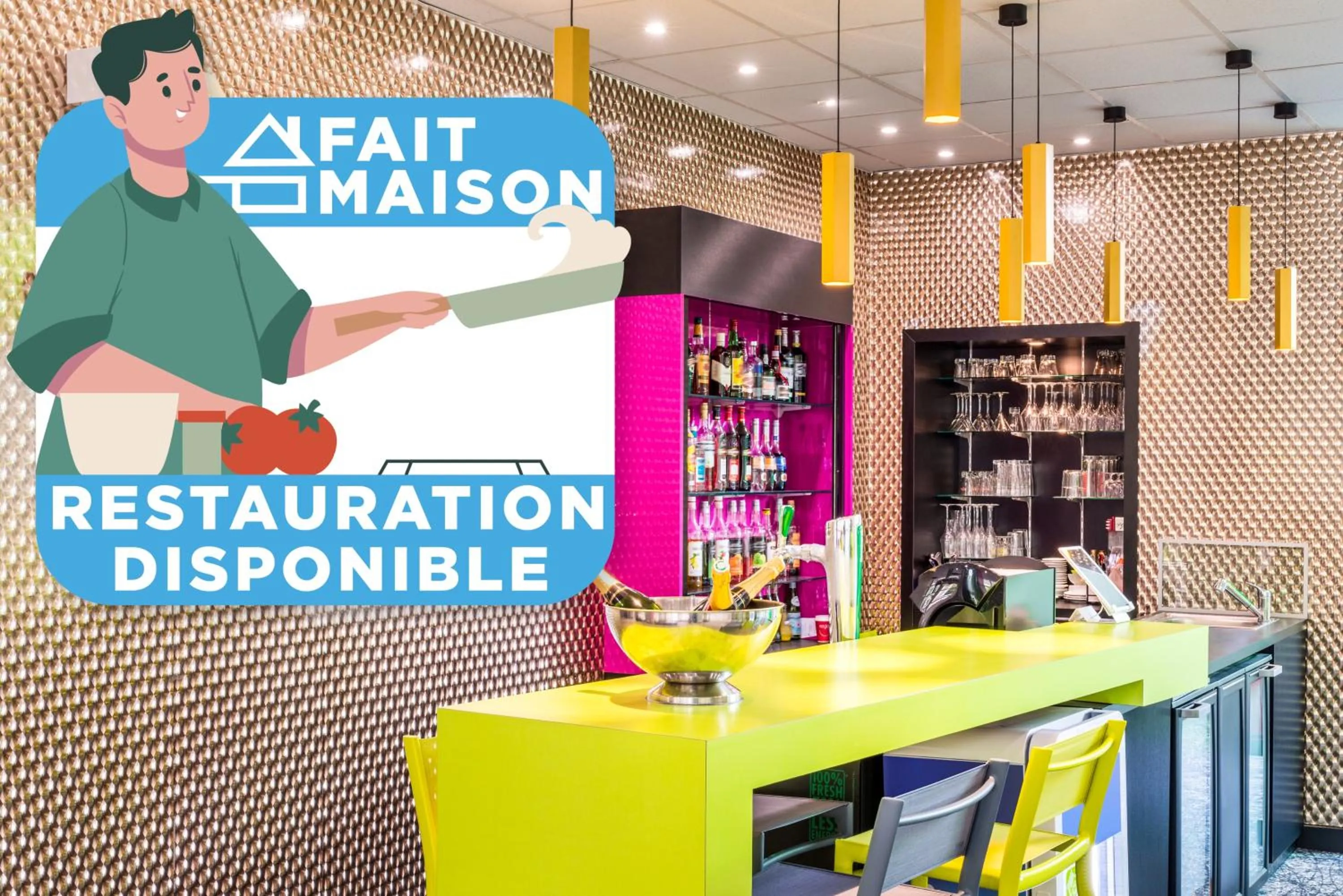 Lounge or bar in ibis Styles Antony Paris Sud