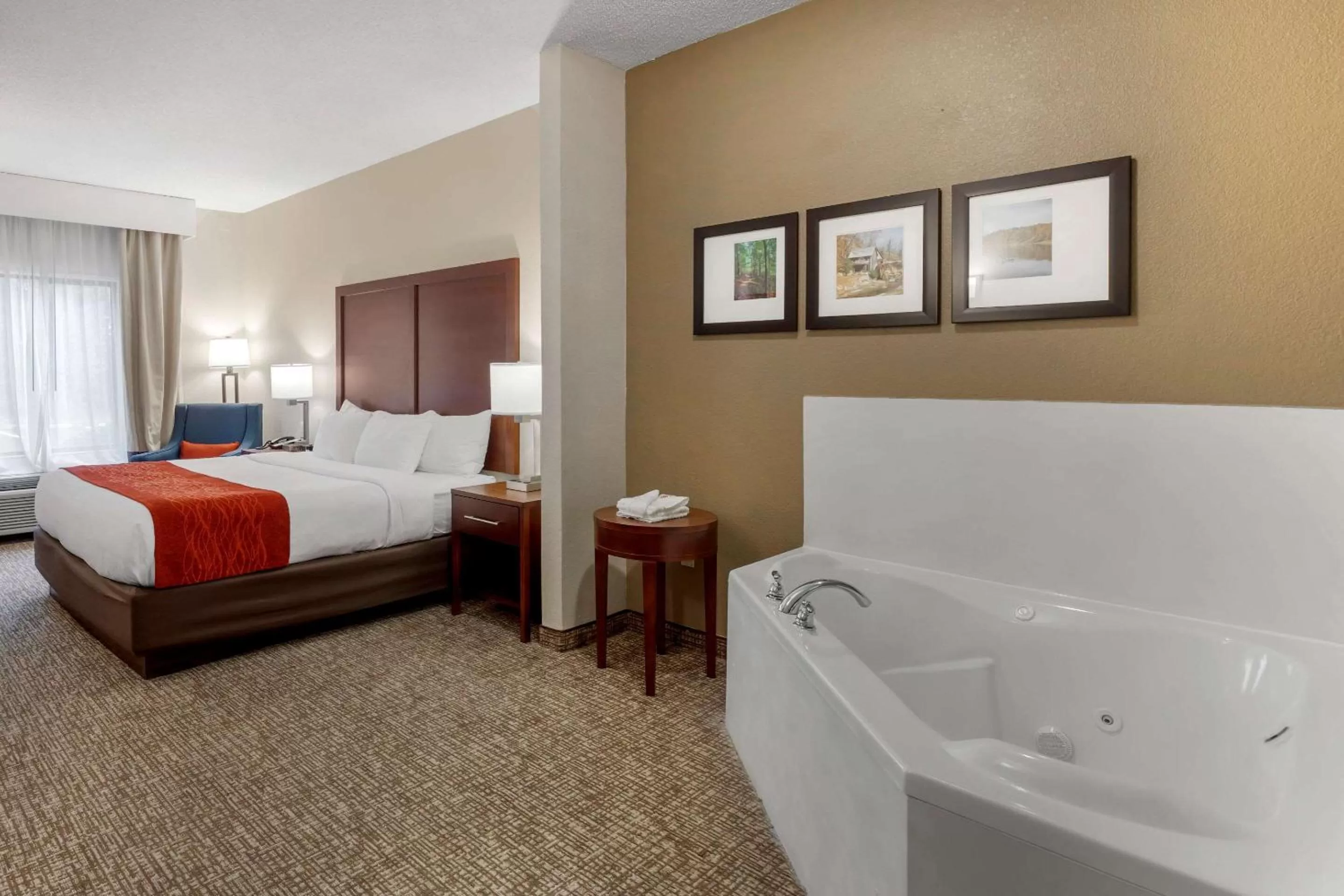 Photo of the whole room, Bed in comfort & inn Suites