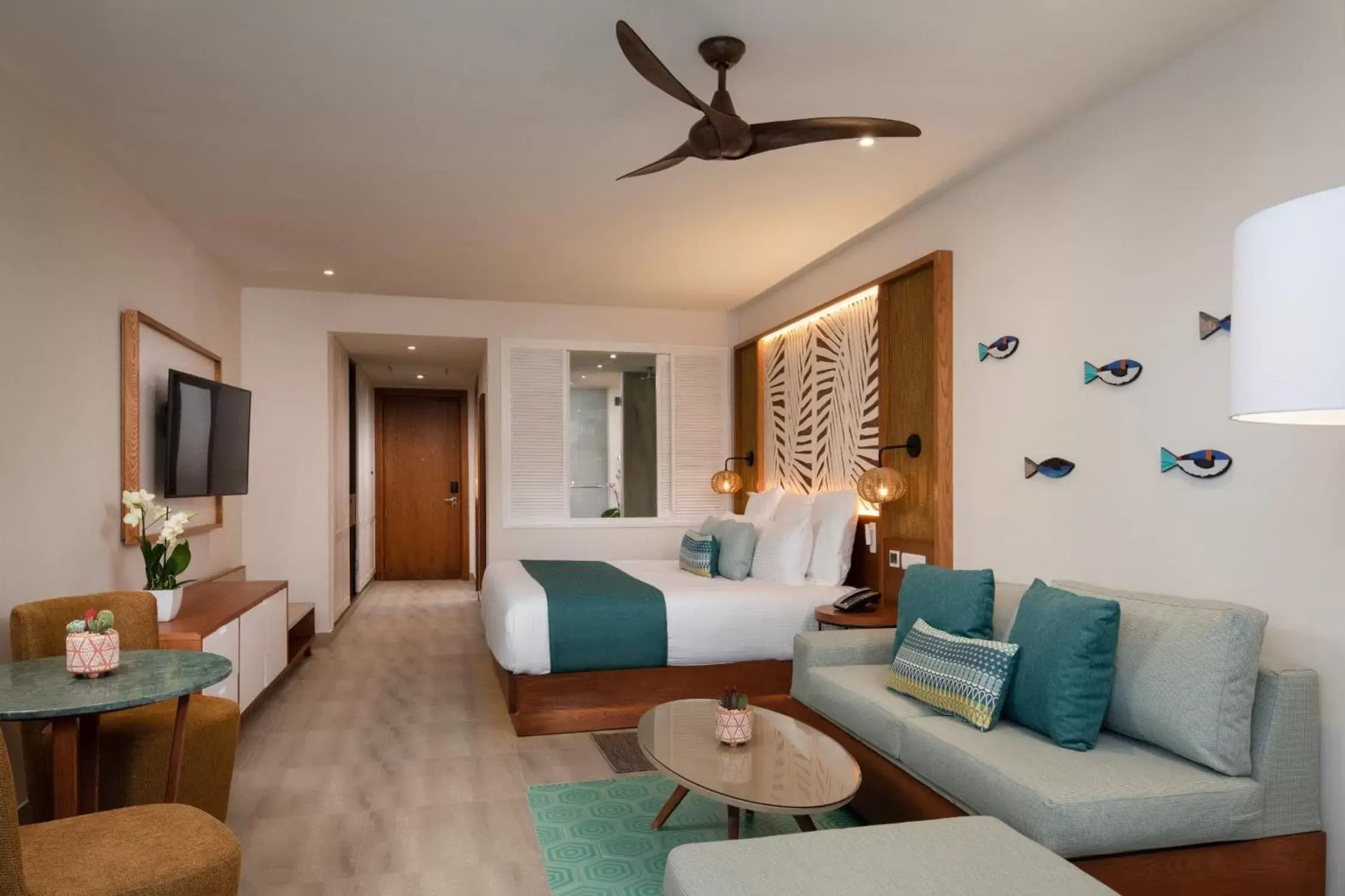 Bedroom, Seating Area in Dreams Macao Beach Punta Cana