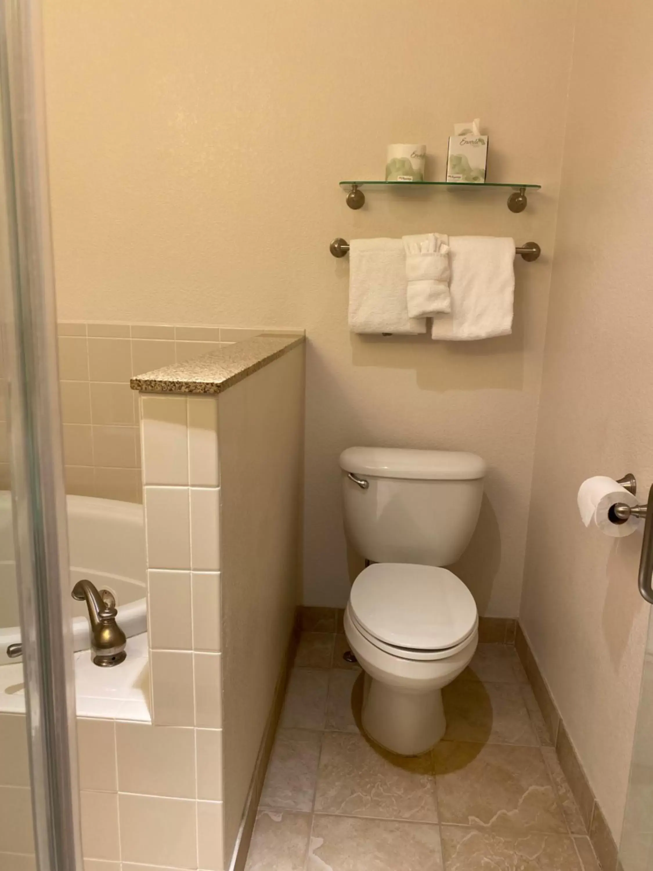 Toilet, Bathroom in A Riverside Inn Travelodge by Wyndham