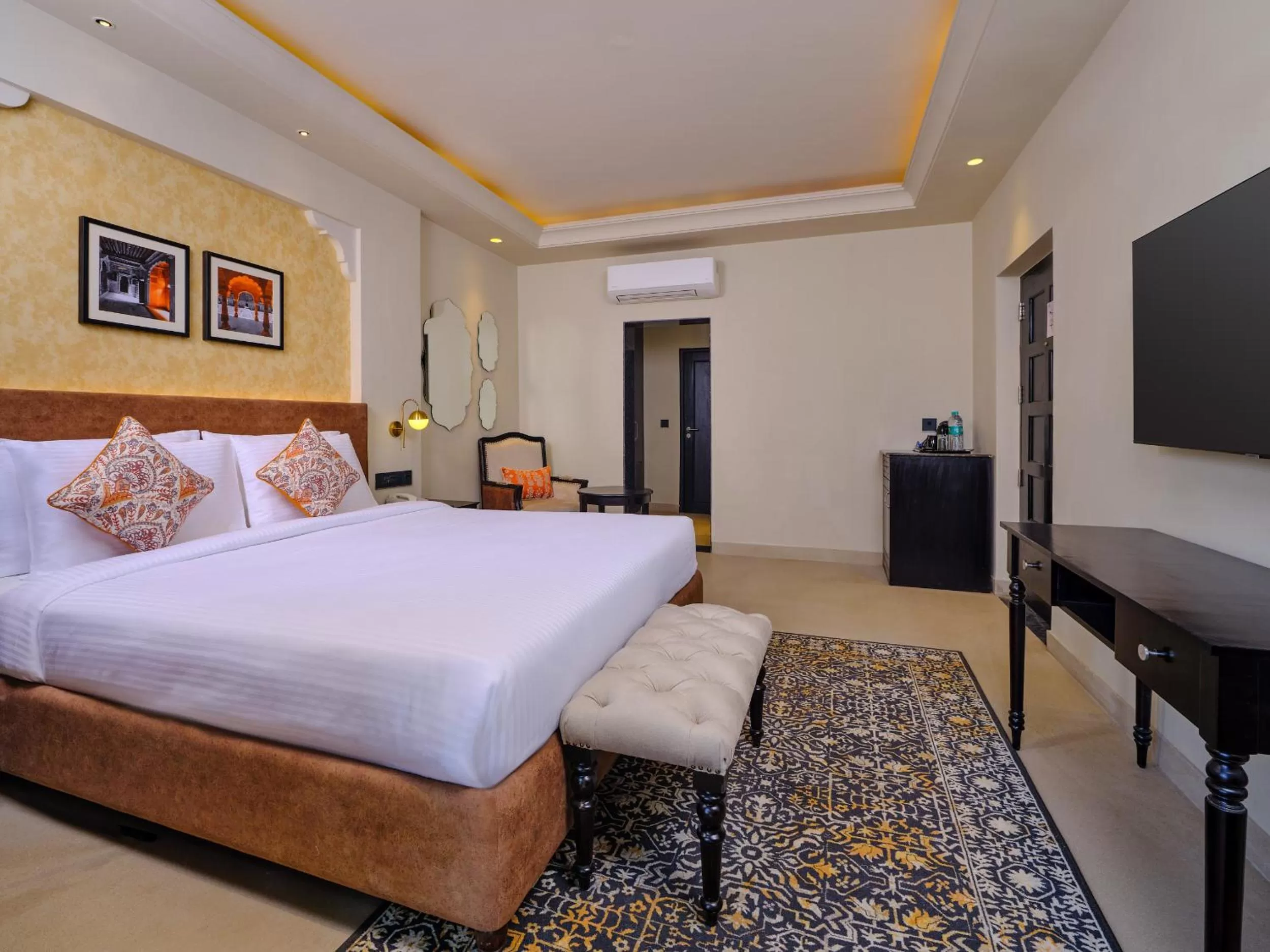 Bedroom in Pride Amber Vilas Resort & Convention Centre