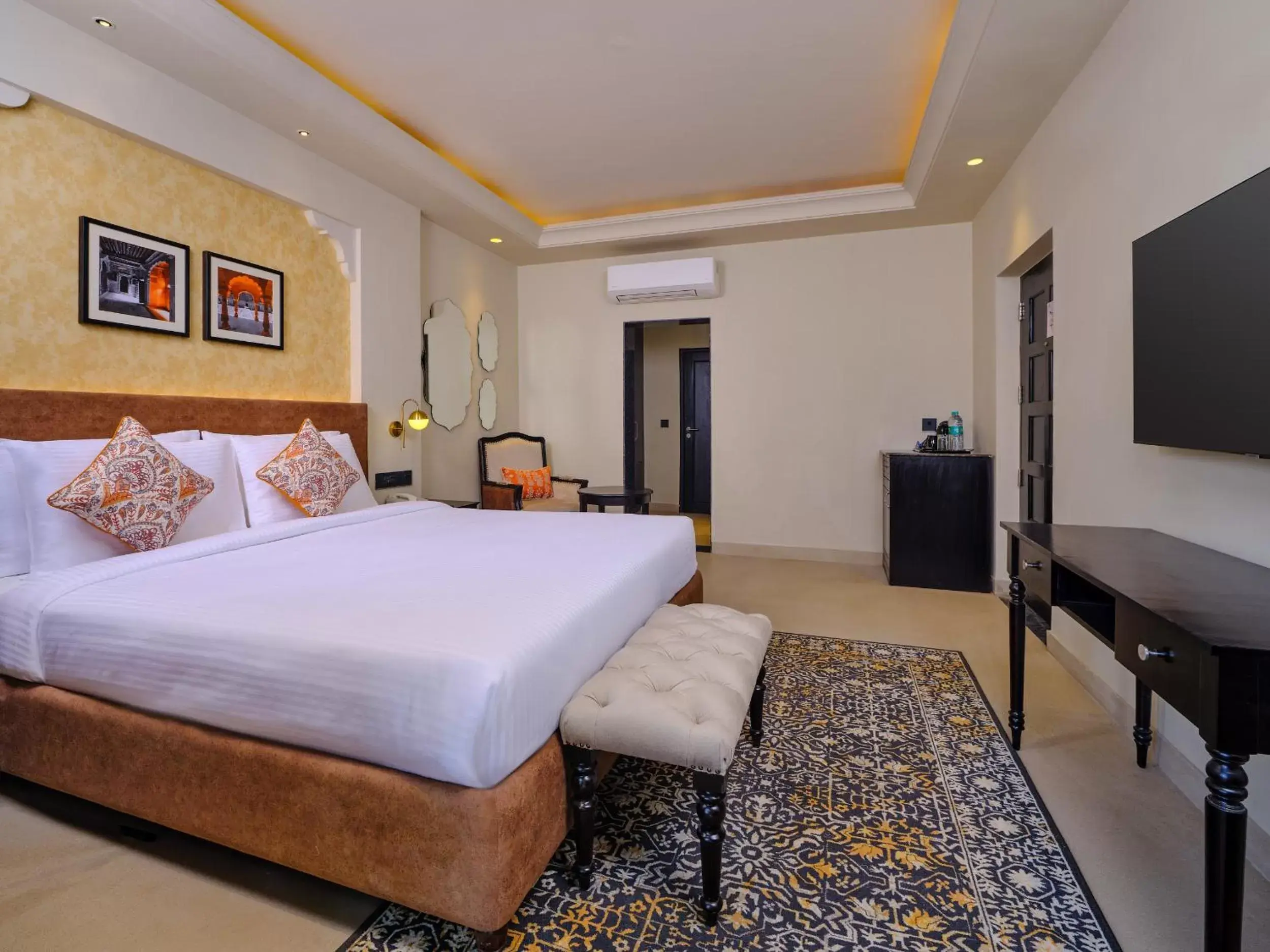 Bedroom, Bed in Pride Amber Vilas Resort & Convention Centre Bedroom, Bed in Pride Amber Vilas Resort & Convention Centre