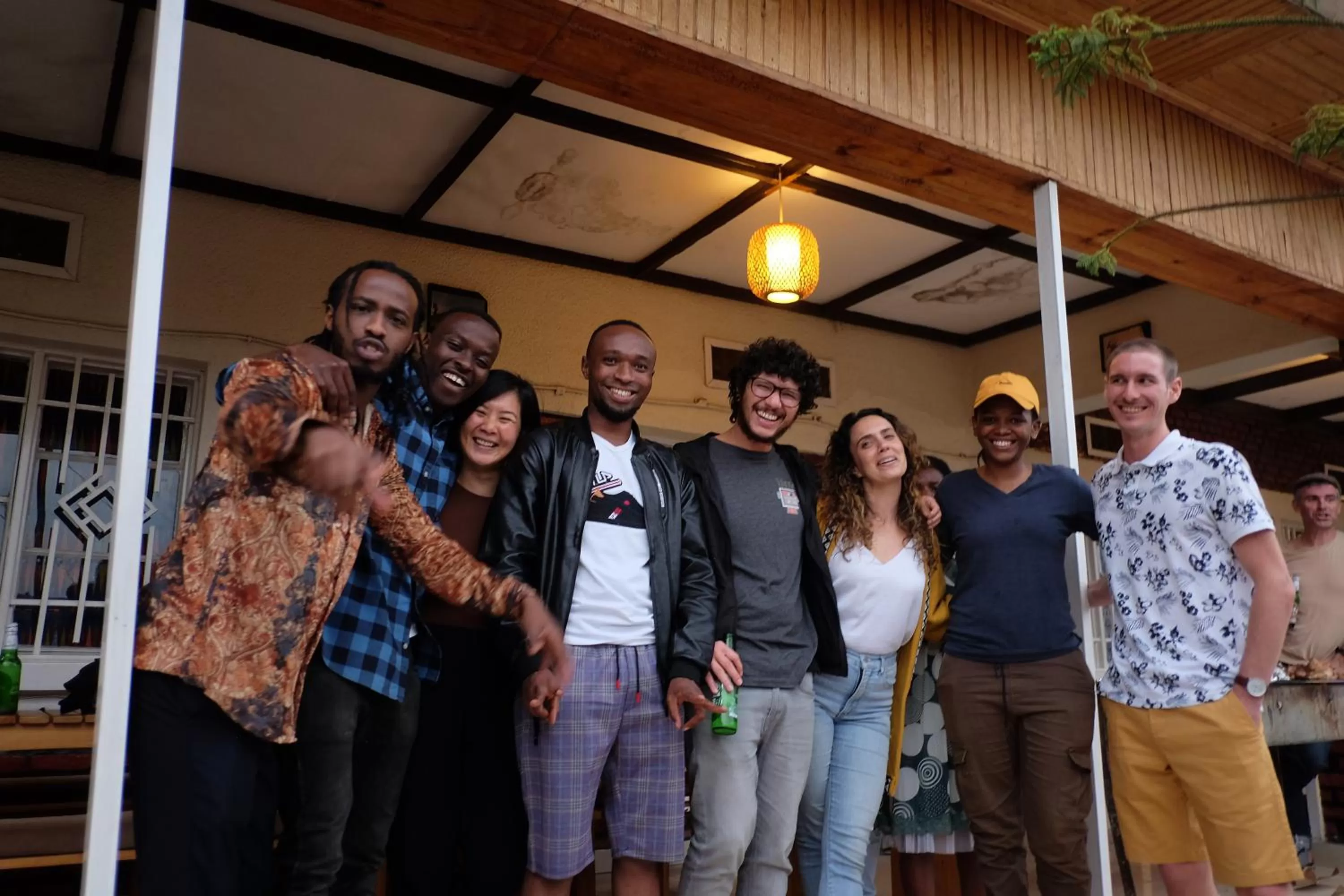 group of guests in INZOZI AFRICA HOUSE B&B- Kacyiru