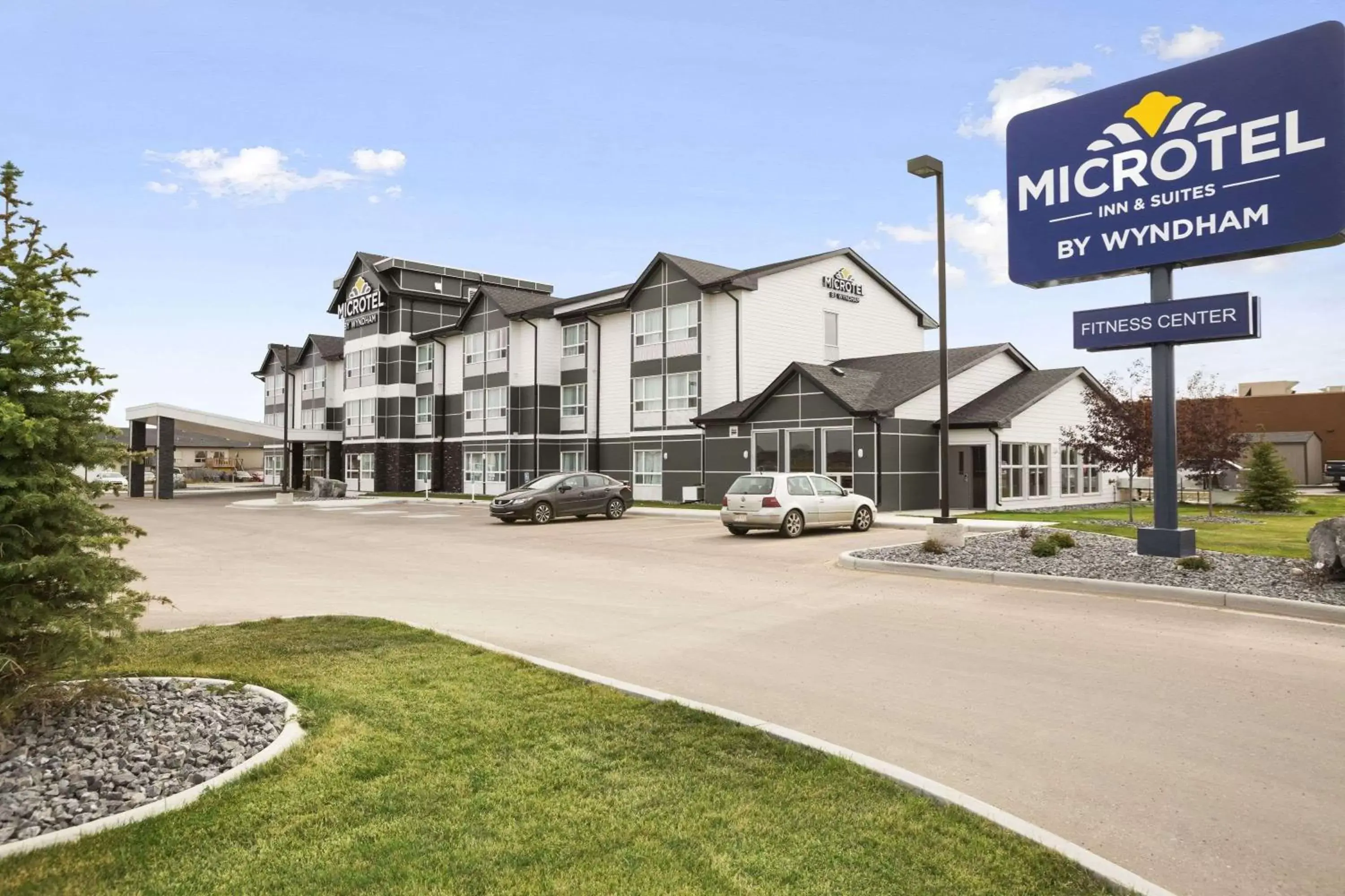 Property building in Microtel Inn & Suites by Wyndham Blackfalds