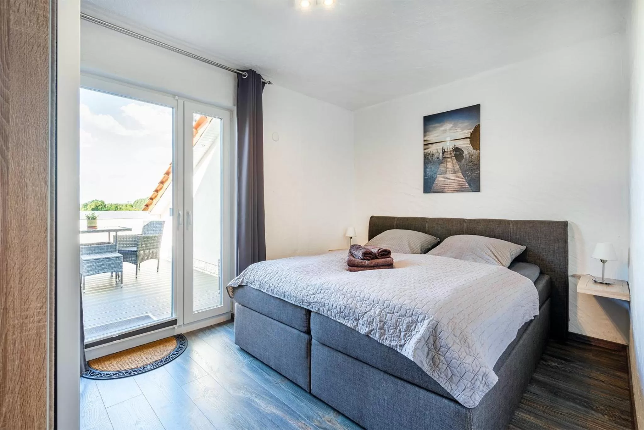 Bed in Villa Moorstern am Badesee Tannenhausen