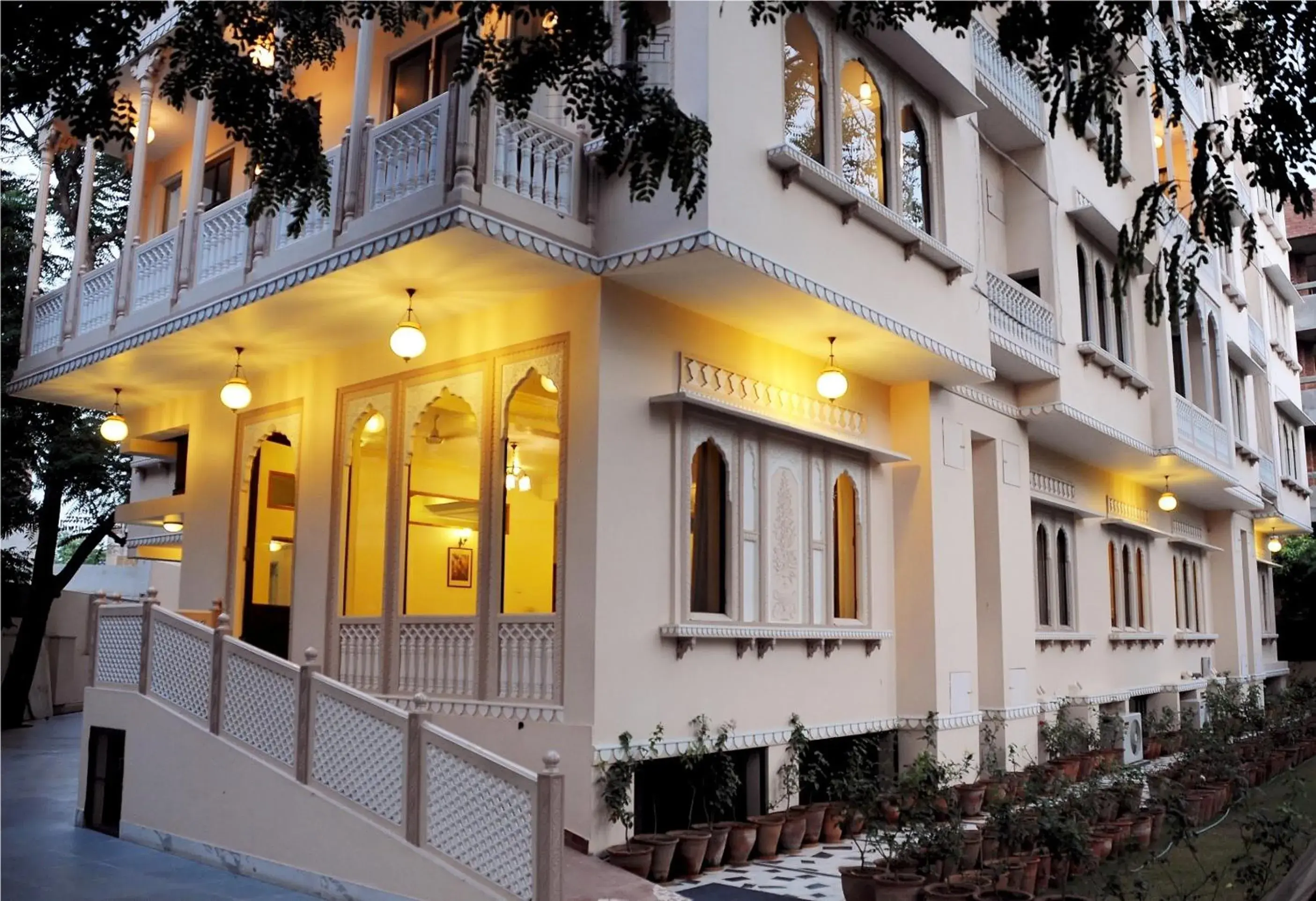 Facade/entrance, Property Building in Om Niwas Suite Hotel