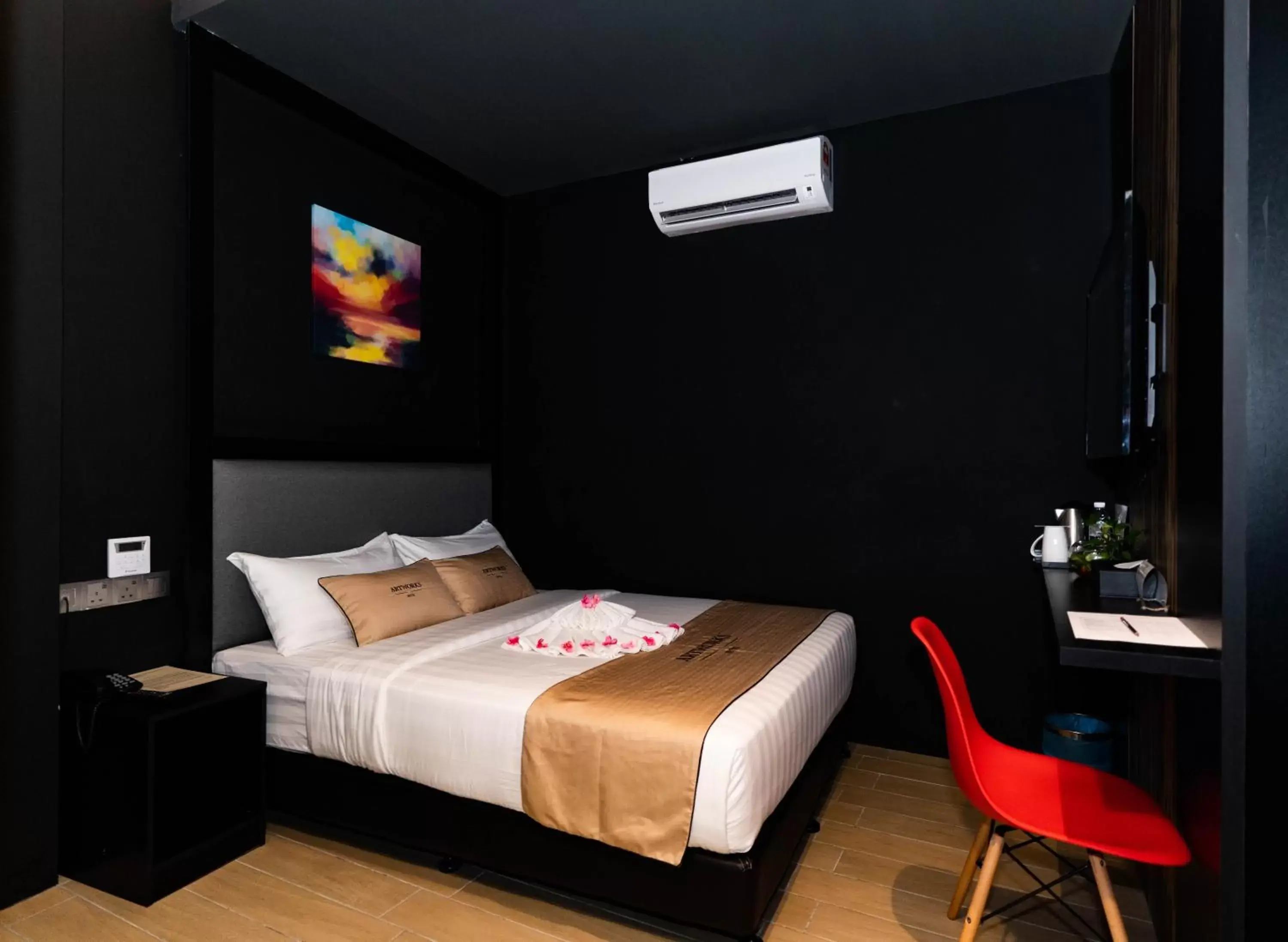 Bed in Artworks Hotel Ipoh