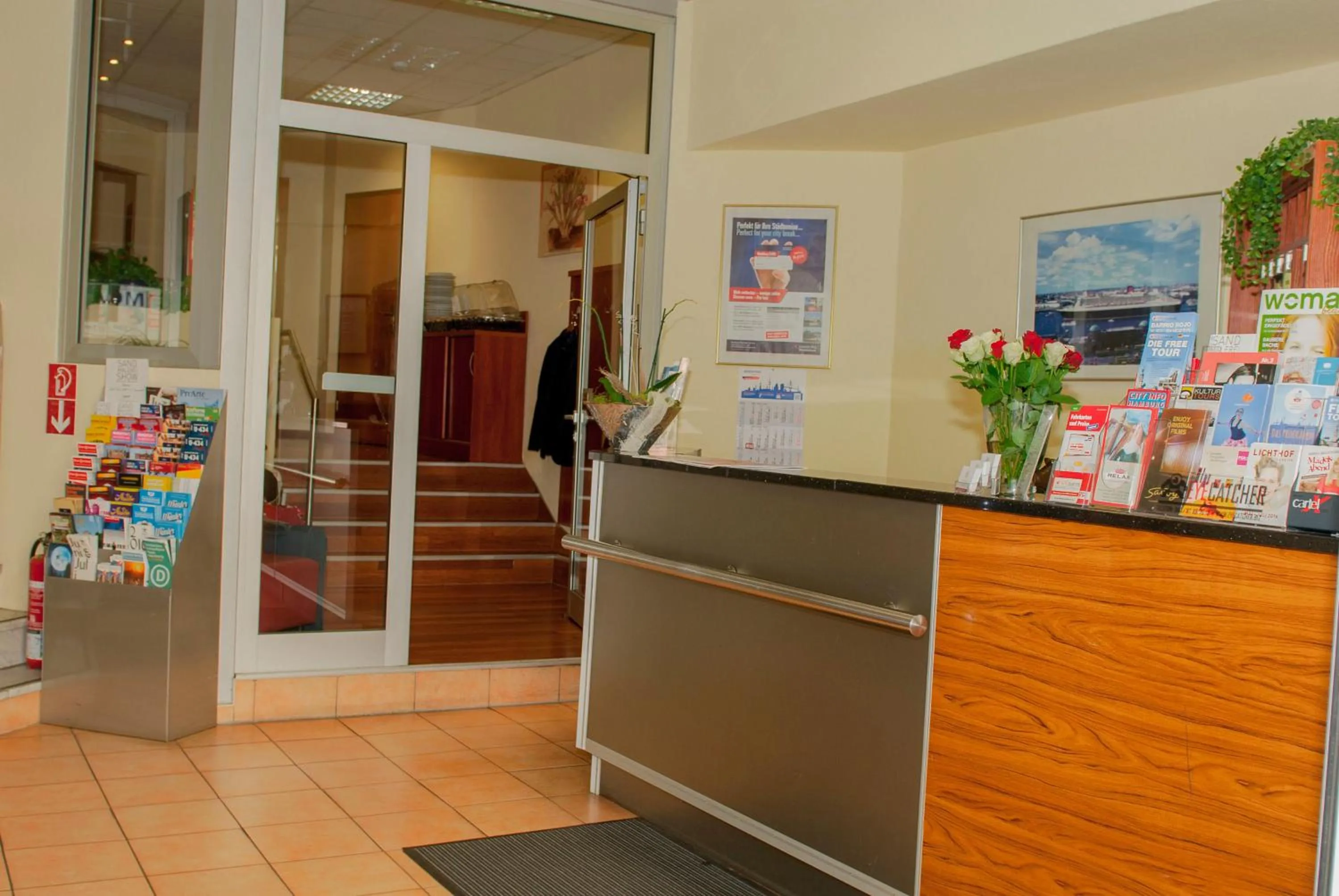 Lobby or reception in Hotel Residence am Hauptbahnhof