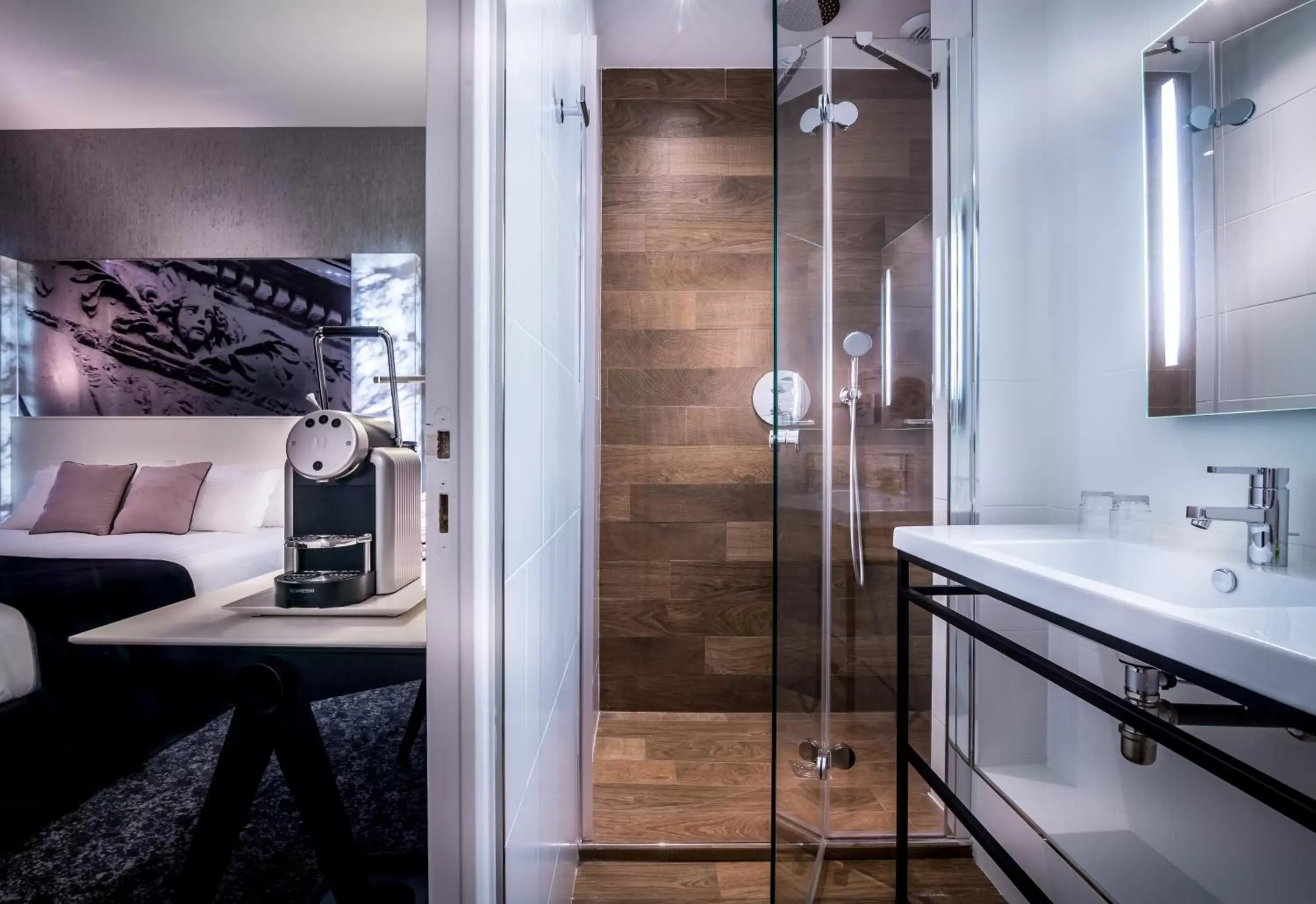 Shower, Bathroom in Hotel Marais Grands Boulevards