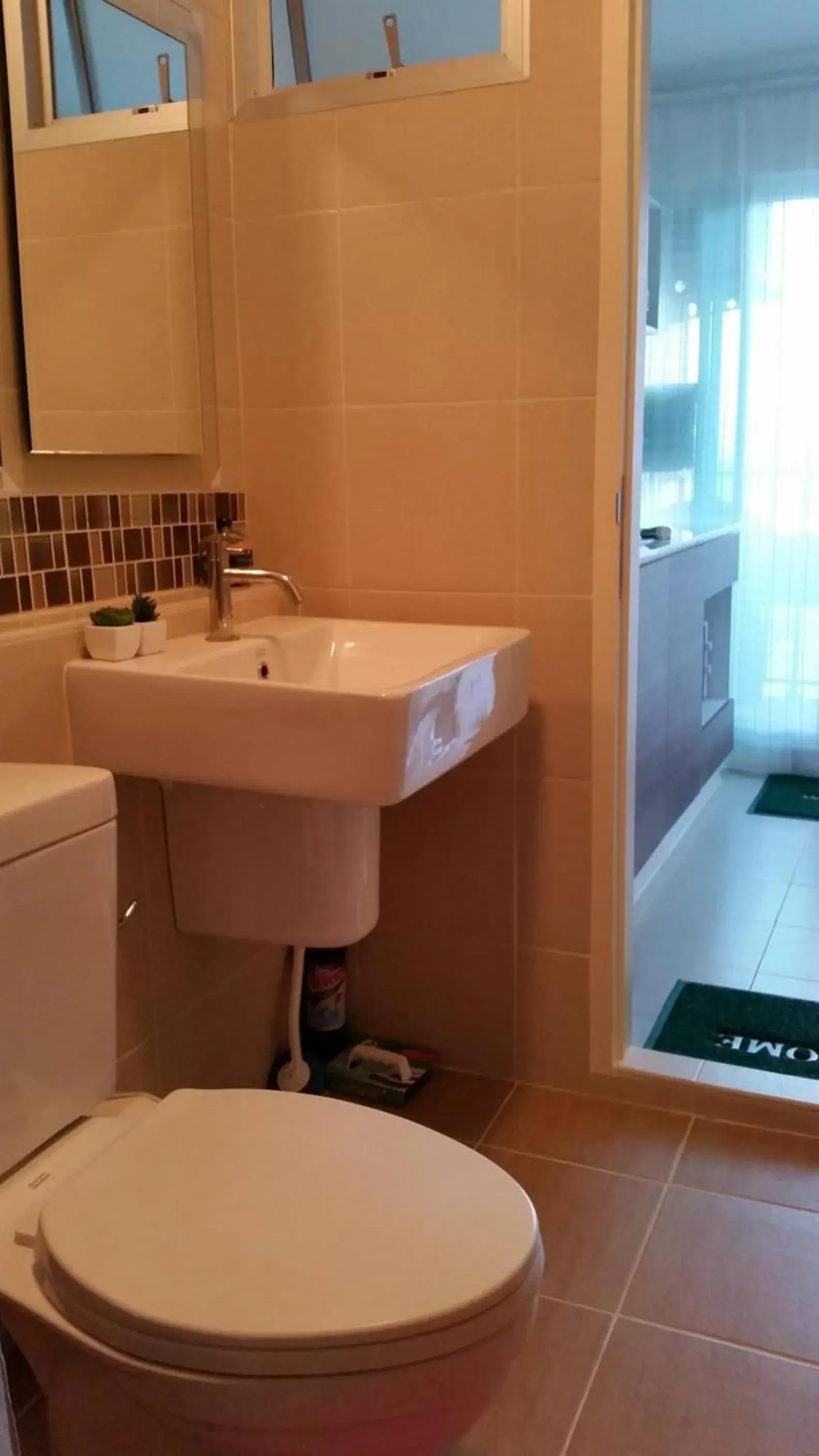 Bathroom in The Ralaxing Room at Baan Tew Lom Condo Cha Am - Hua Hin